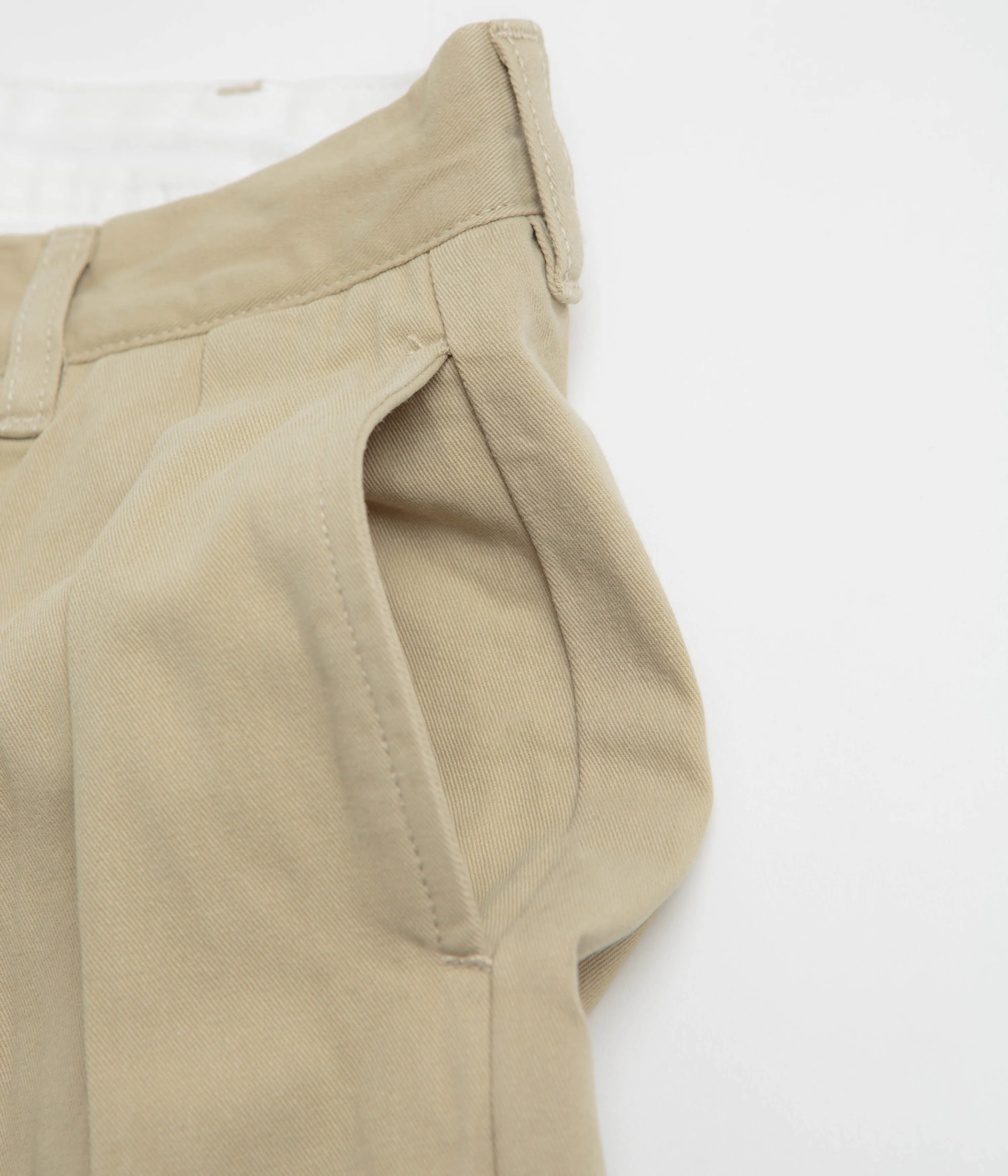 Service Works Drill Part Timer Shorts - Khaki Moisture wicking
