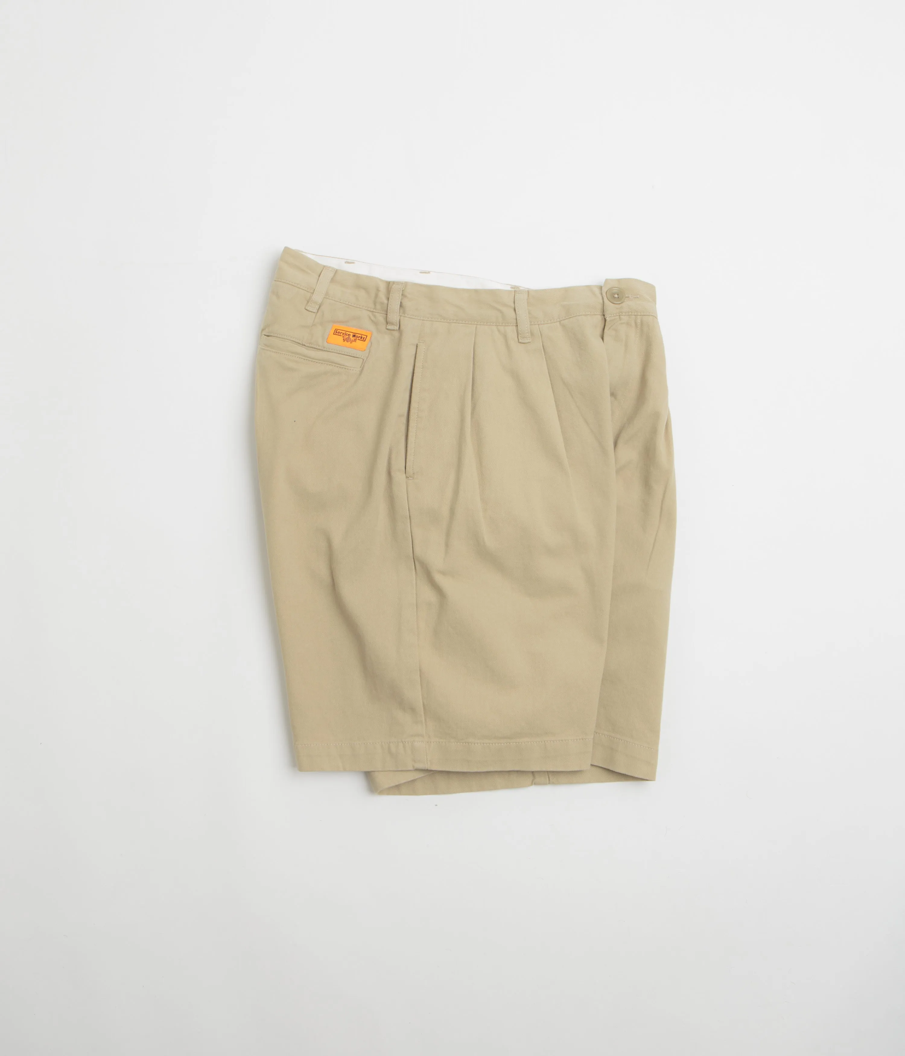 Service Works Drill Part Timer Shorts - Khaki Skinny Fit