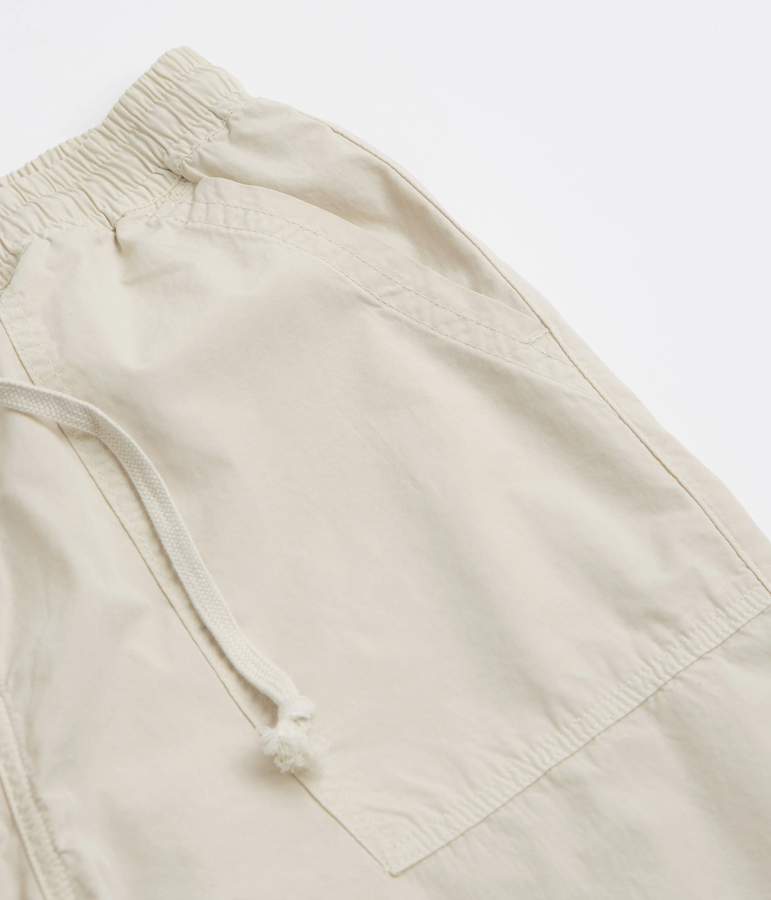 Service Works Poplin Chef Shorts - White Oak Thermal Regulating Fabric Sporty Edge