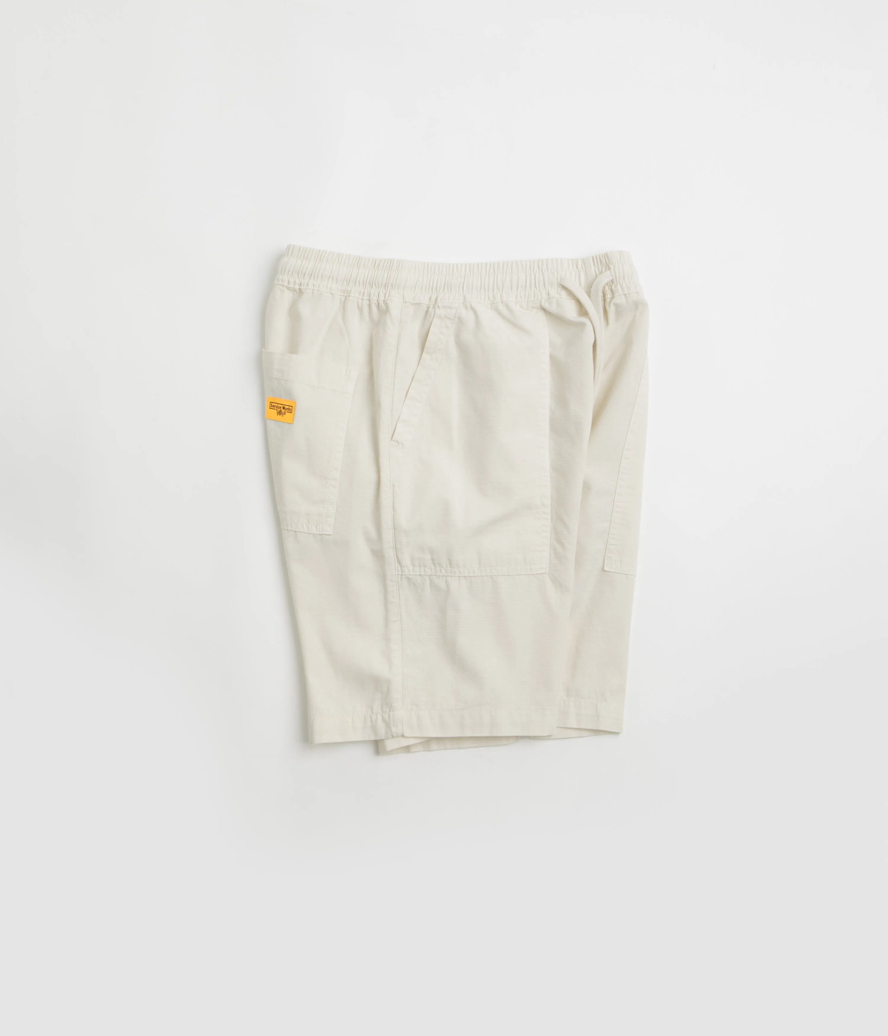 Service Works Ripstop Chef Shorts - Bone Non slip grip Sport Fit