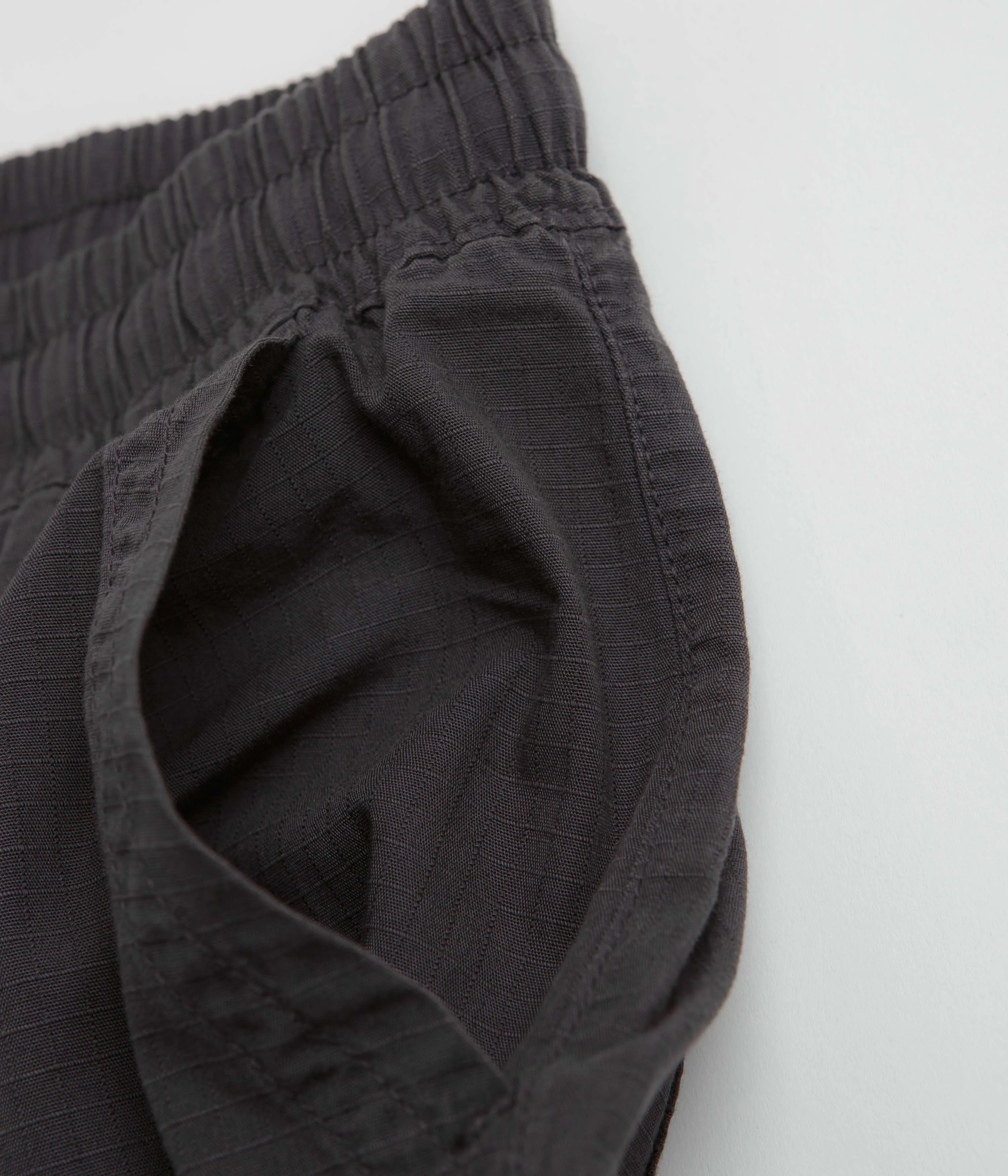 Cargo Pockets Service Works Ripstop Chef Shorts - Washed Black