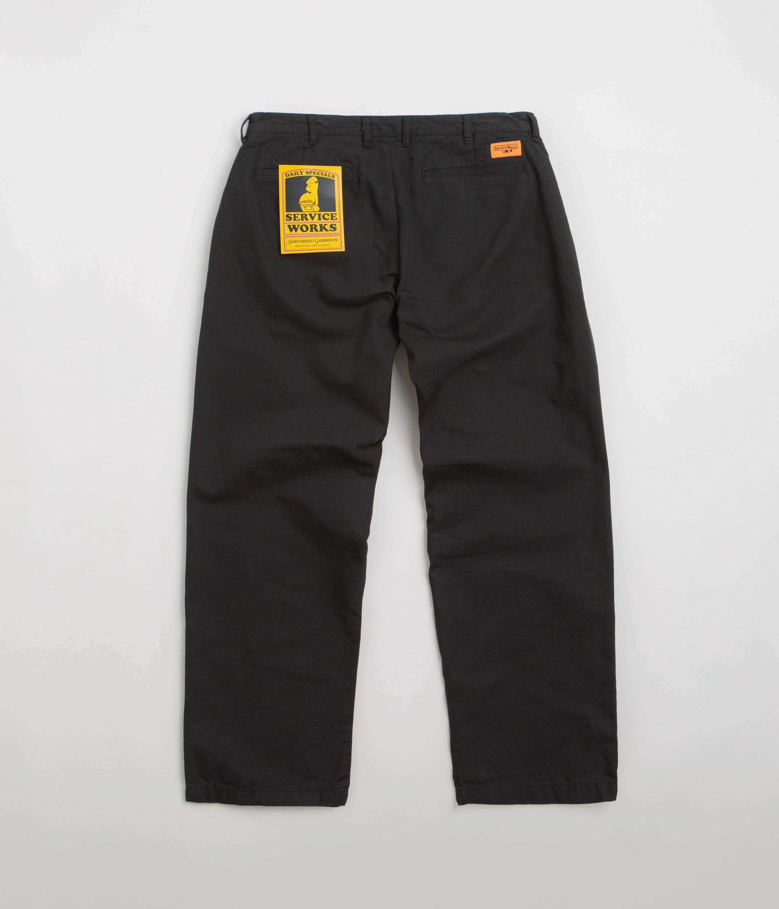 Laser cut Service Works Canvas Part Timer Pants - Black