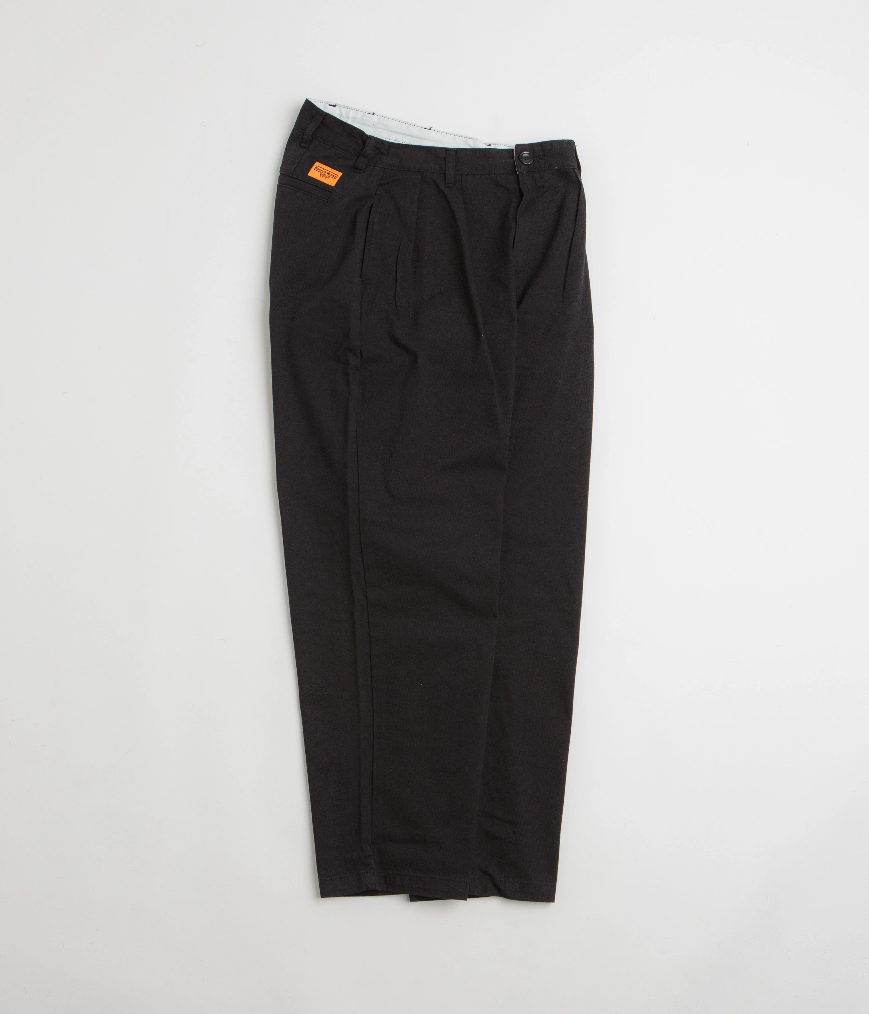 Flexible Ankle Cuffs Service Works Drill Part Timer Pants - Black