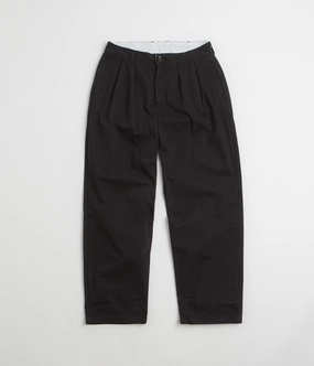 Organic Cotton Slim Stretch Service Works Drill Part Timer Pants - Black