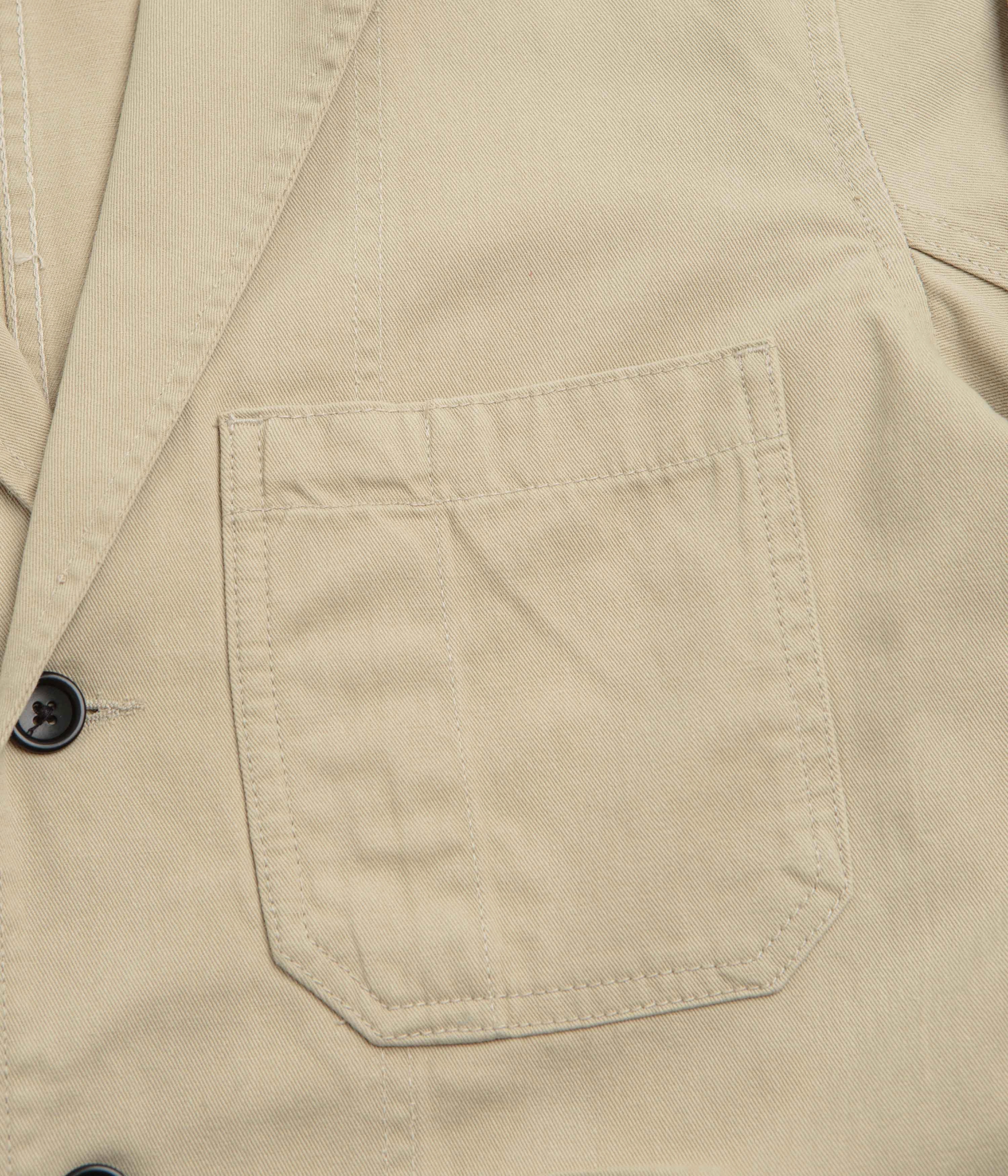 Service Works Drill Server Suit Jacket - Khaki Music