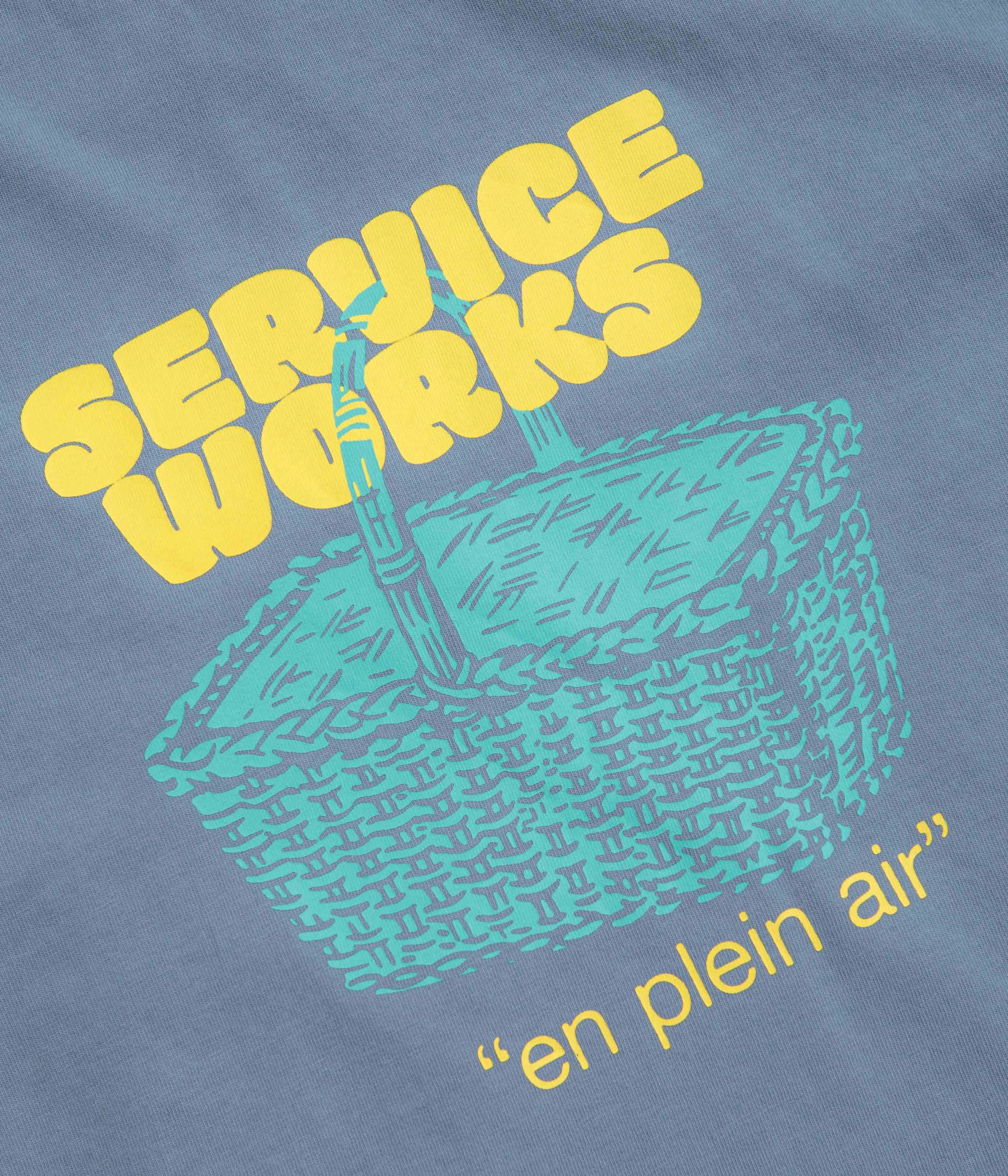 Service Works En Plein Air T-Shirt - Slate Essential Comfort Casual Fit