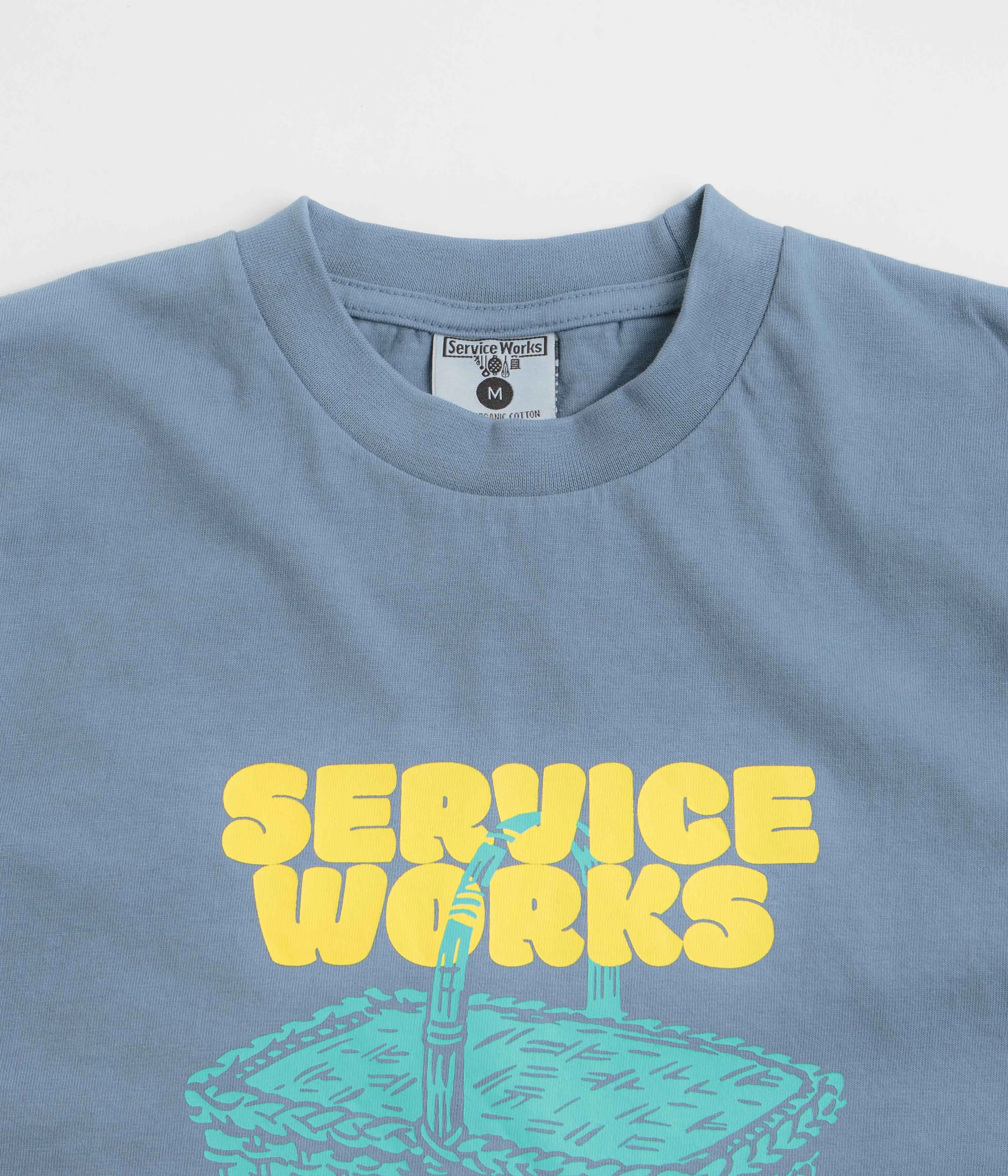 short sleeved Service Works En Plein Air T-Shirt - Slate