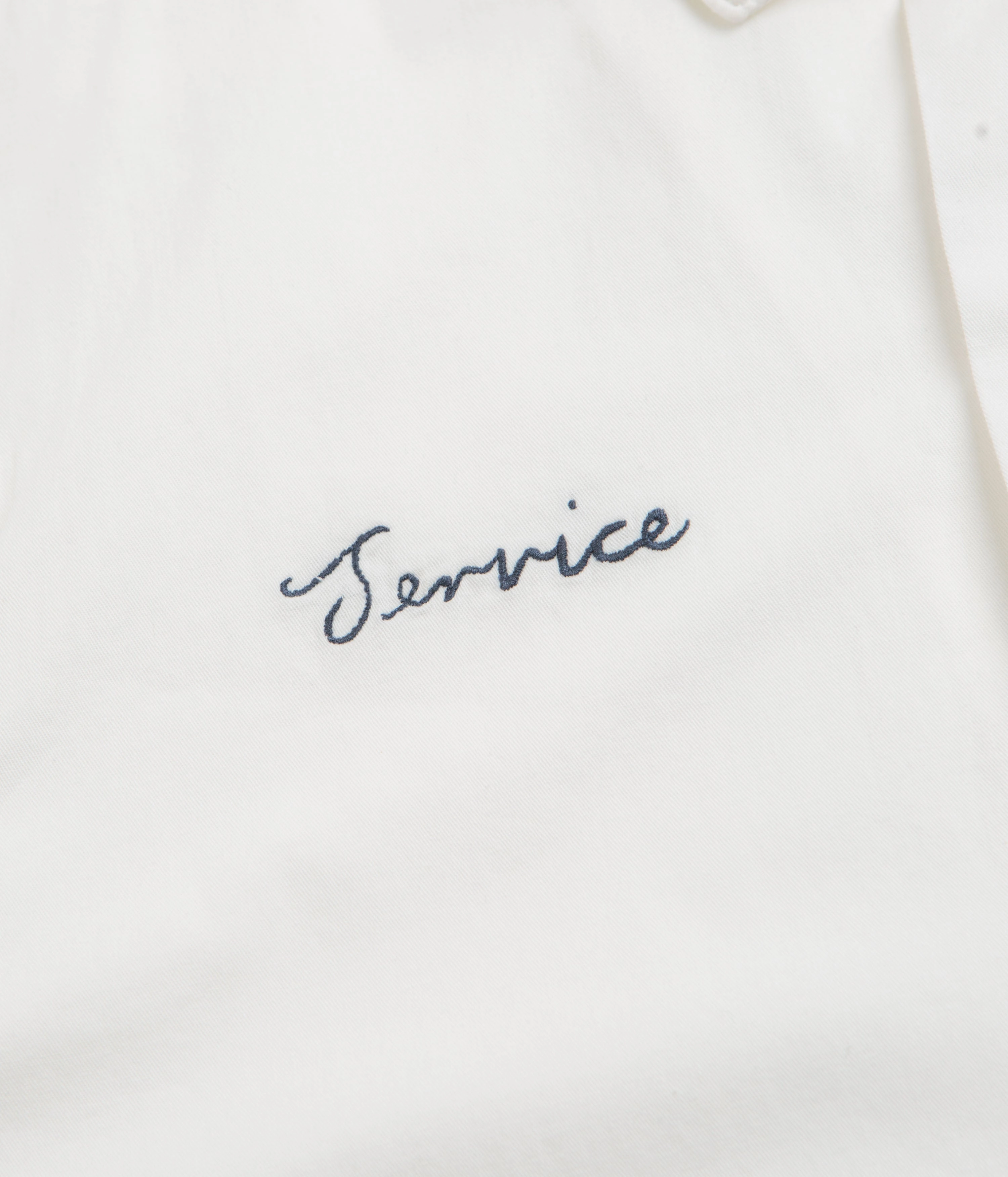 Service Works Light Twill Necessities Short Sleeve Shirt - Off White Eco Friendly Dye
