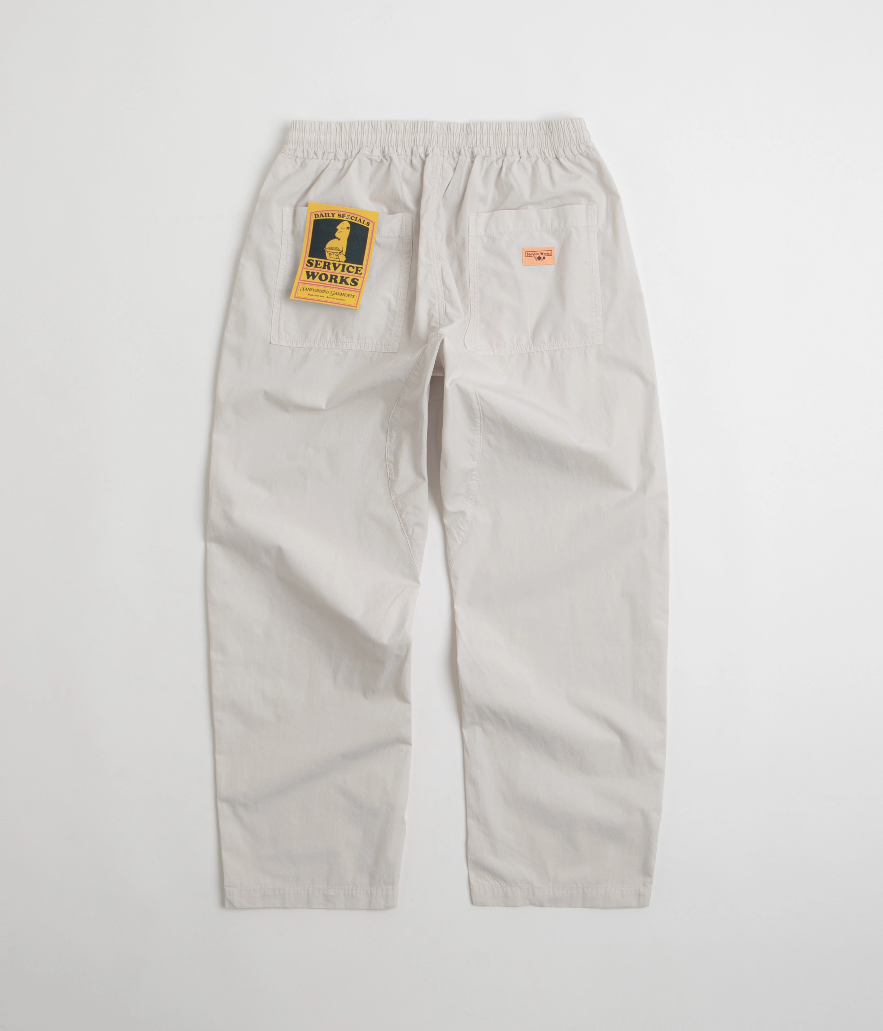 Service Works Poplin Chef Pants - Salt MultiPocketSystem ArticulatedJoints