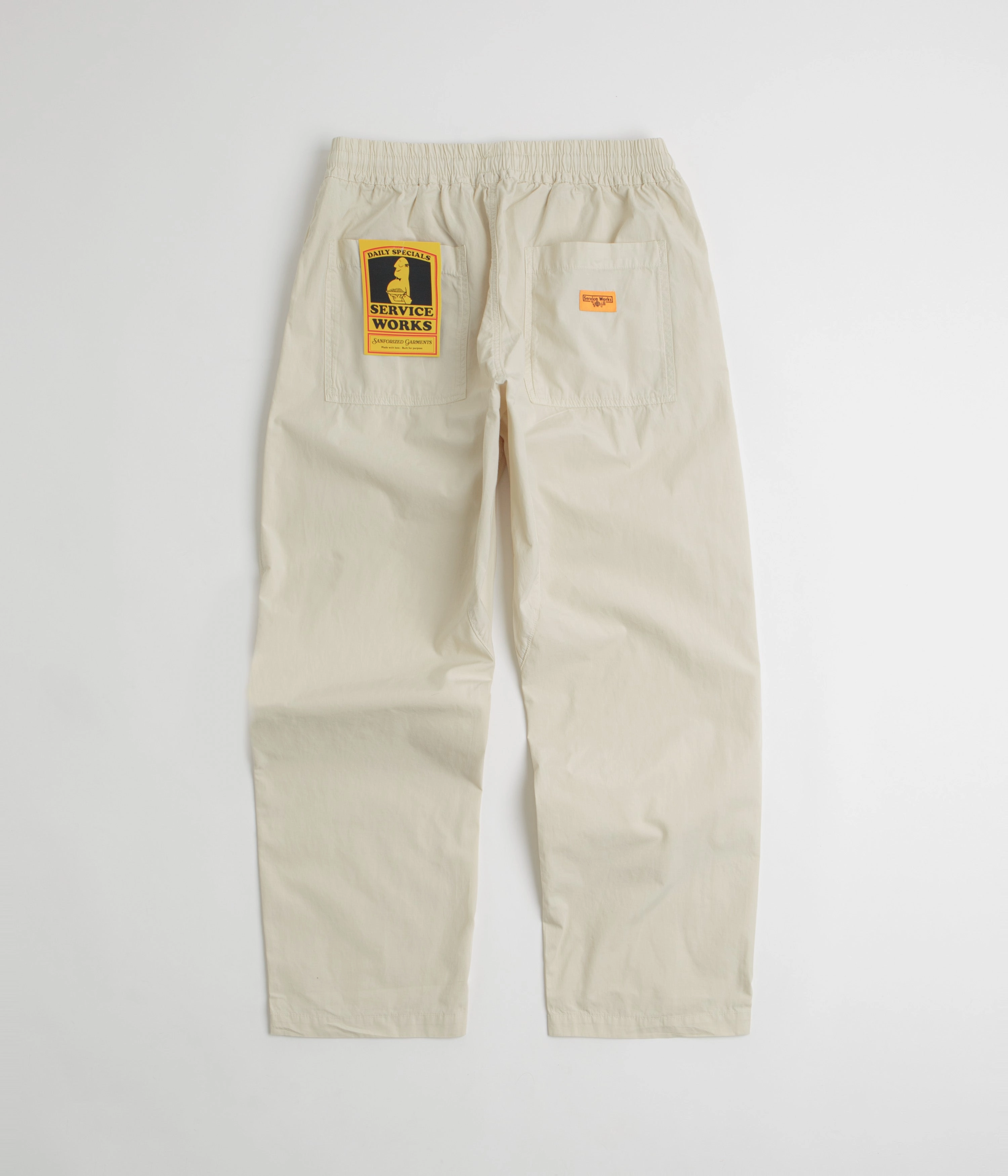 Non Clip Service Works Poplin Chef Pants - White Oak