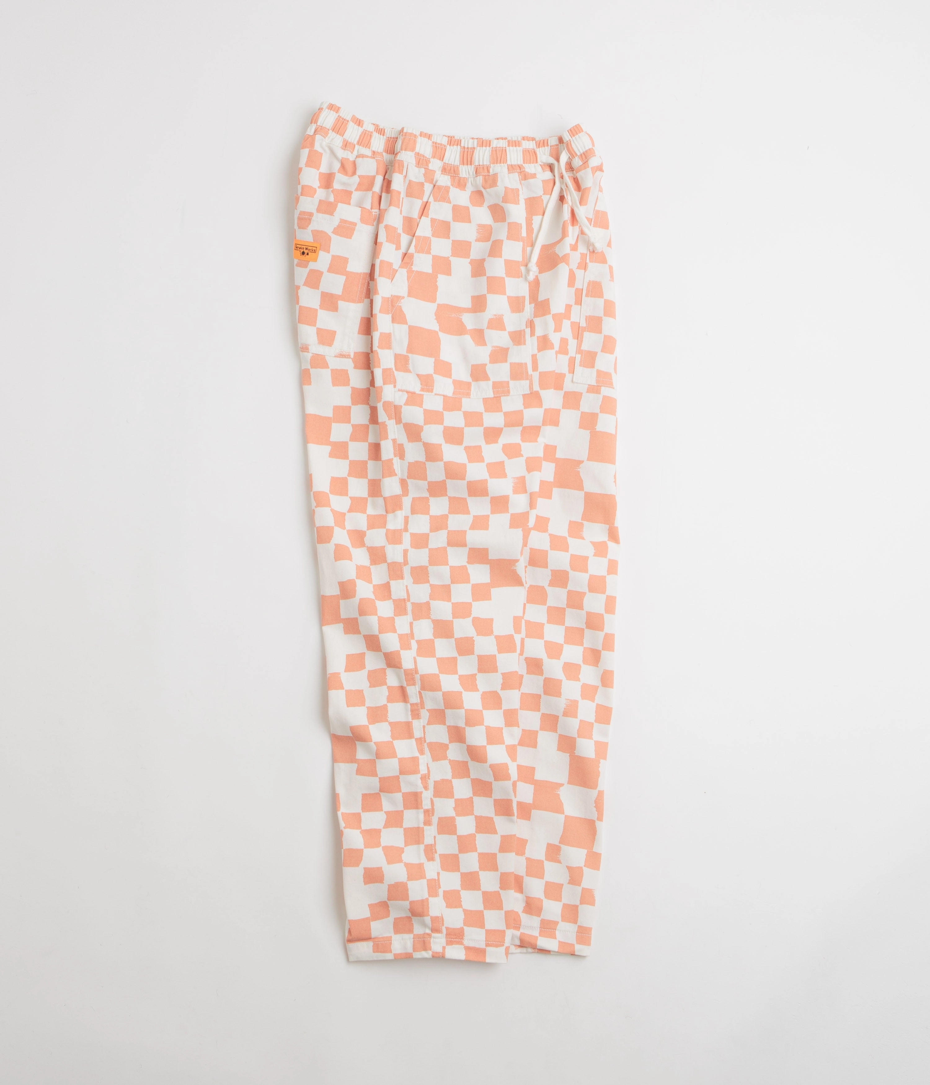 Service Works Printed Chef Pants - Salmon Checker HighDensityWeave