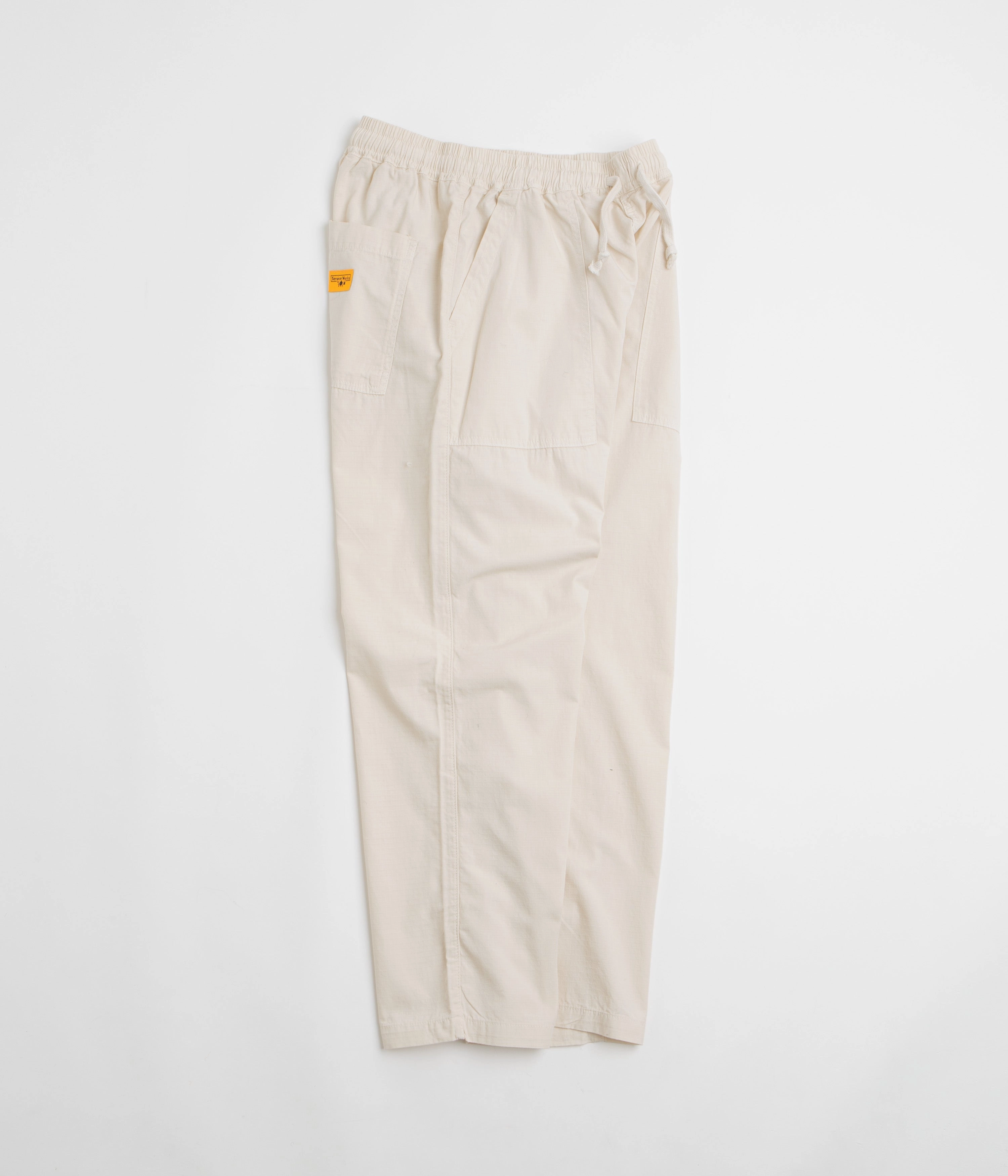 Wrinkle Resistant Finish Service Works Ripstop Chef Pants - Bone