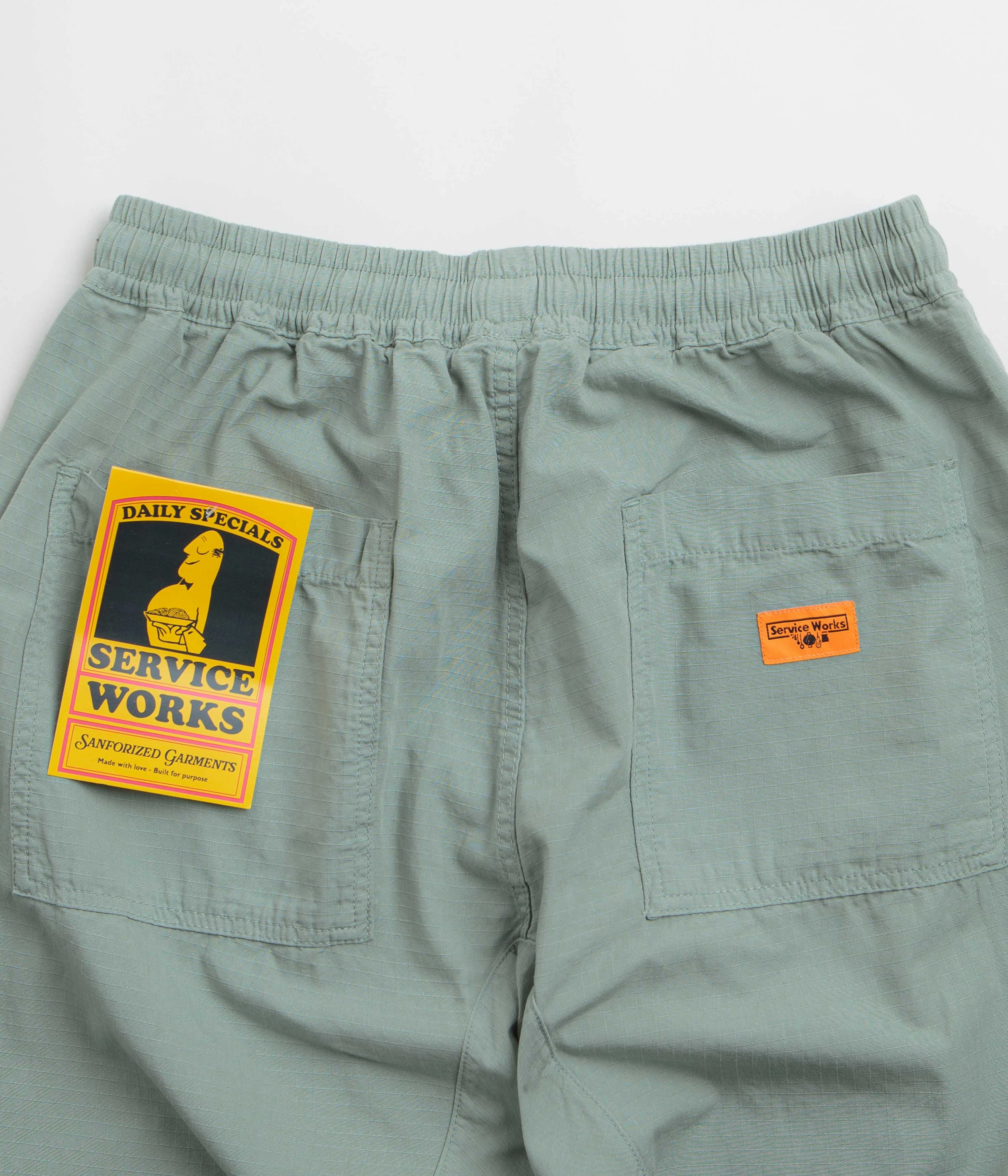 Lightweight insulation Service Works Ripstop Chef Pants - Sage