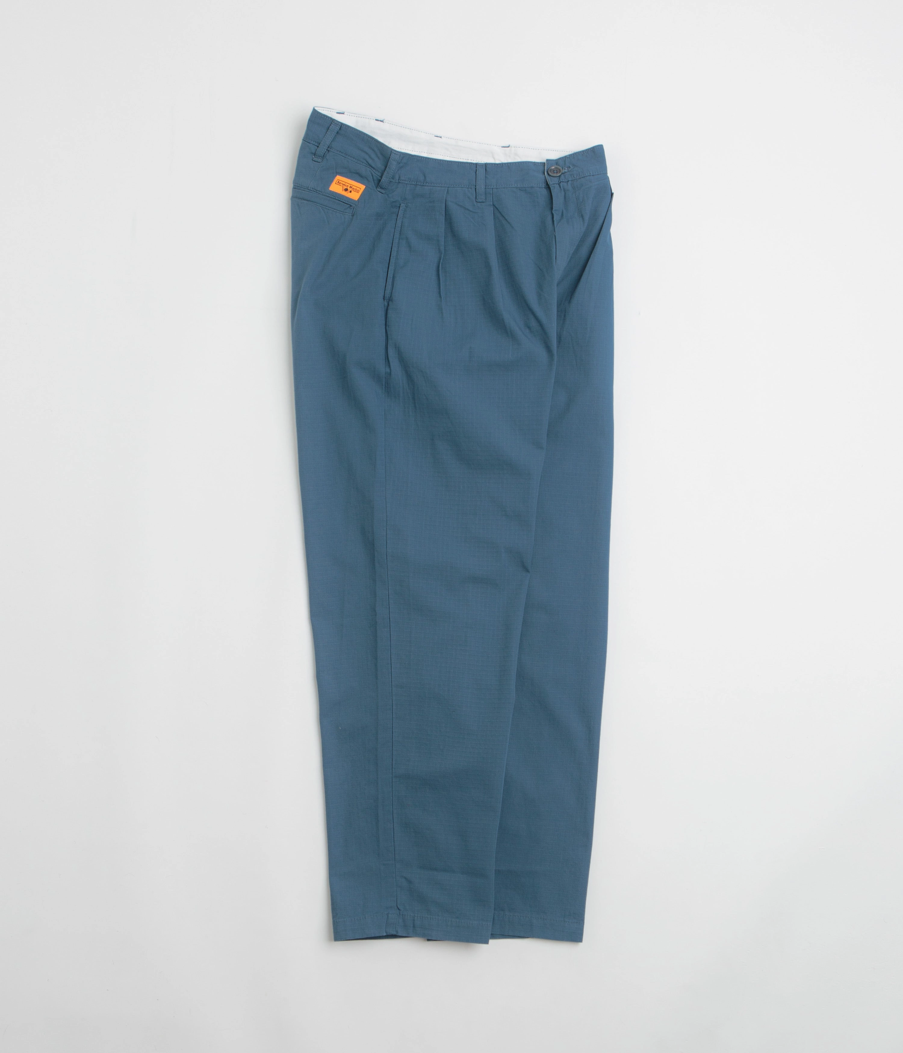 Service Works Ripstop Part Timer Pants - Ocean NoBuckleDesign Mesh Lined
