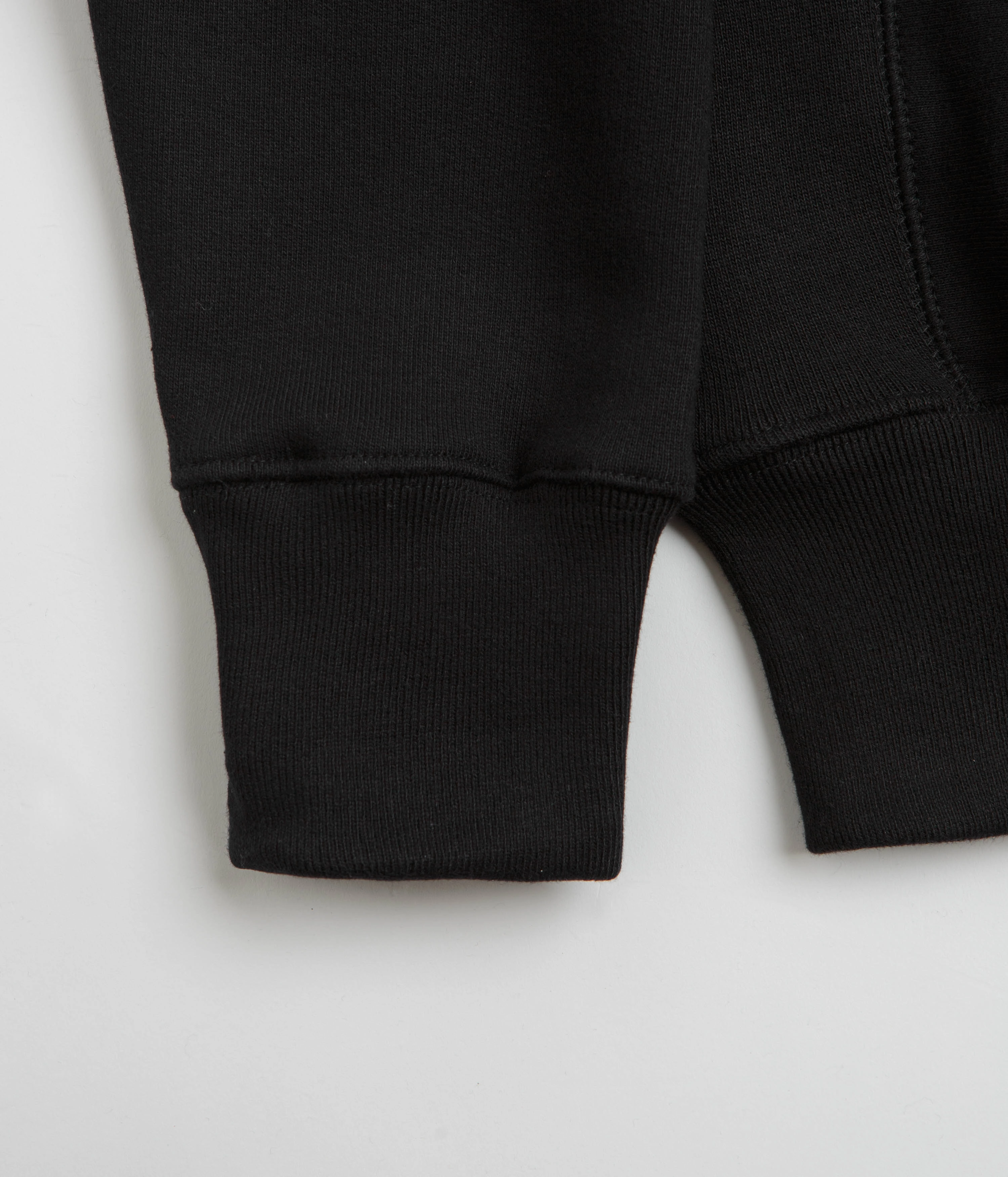 Service Works Script Logo Hoodie - Black Stretch Knit Technology