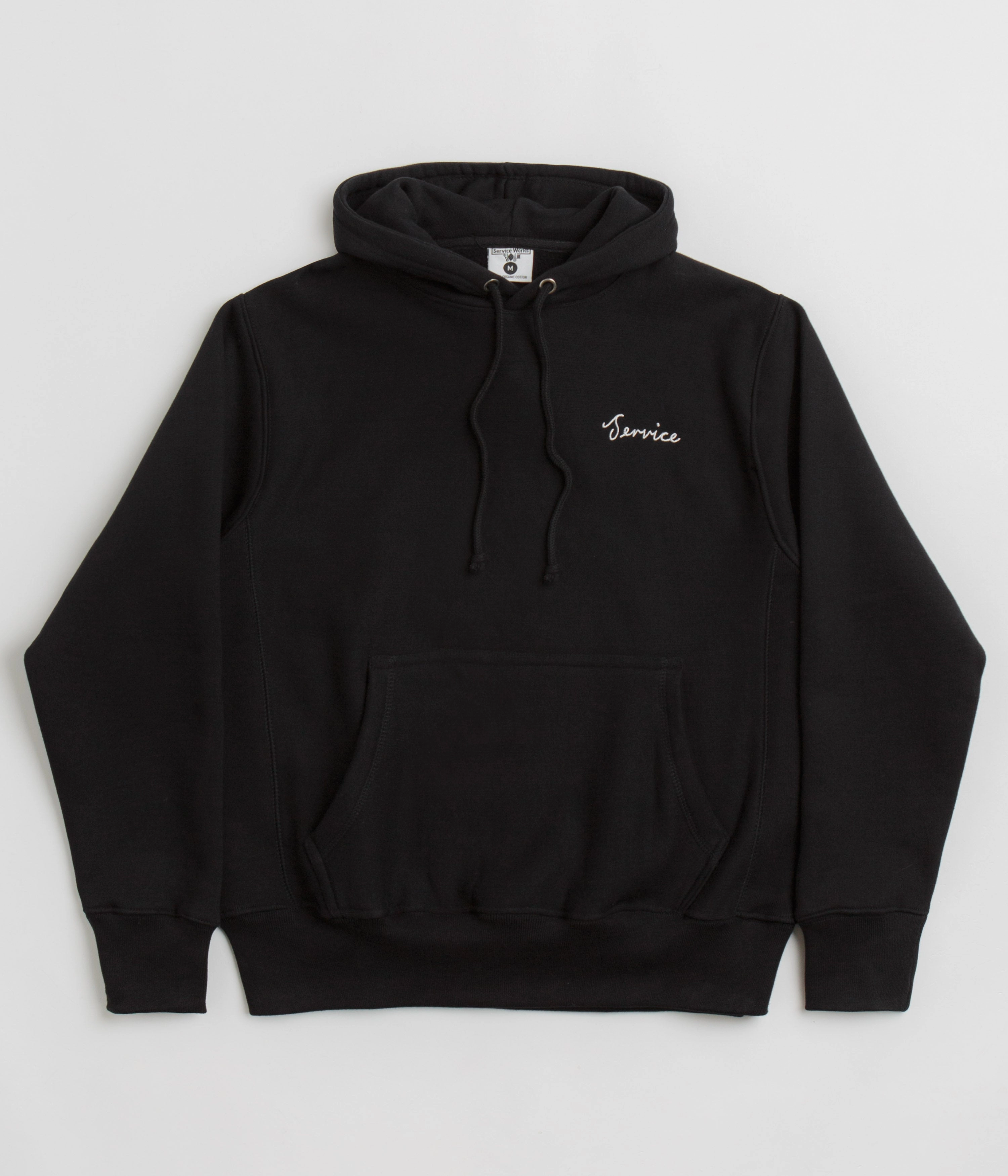 concert outfit Cool Weather Wear Service Works Script Logo Hoodie - Black