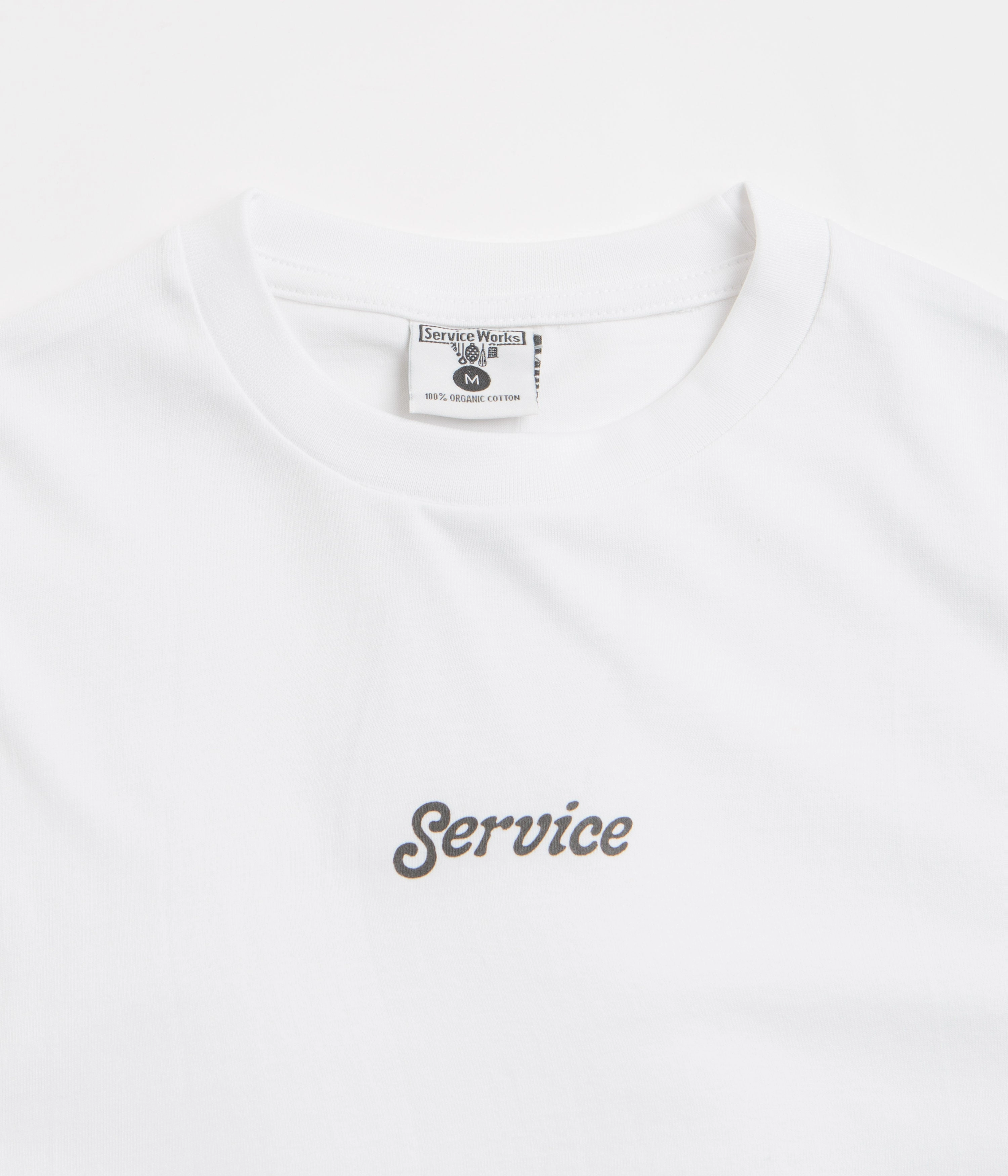 Service Works Service Logo T-Shirt - White Men's masculinity Outdoor Activity