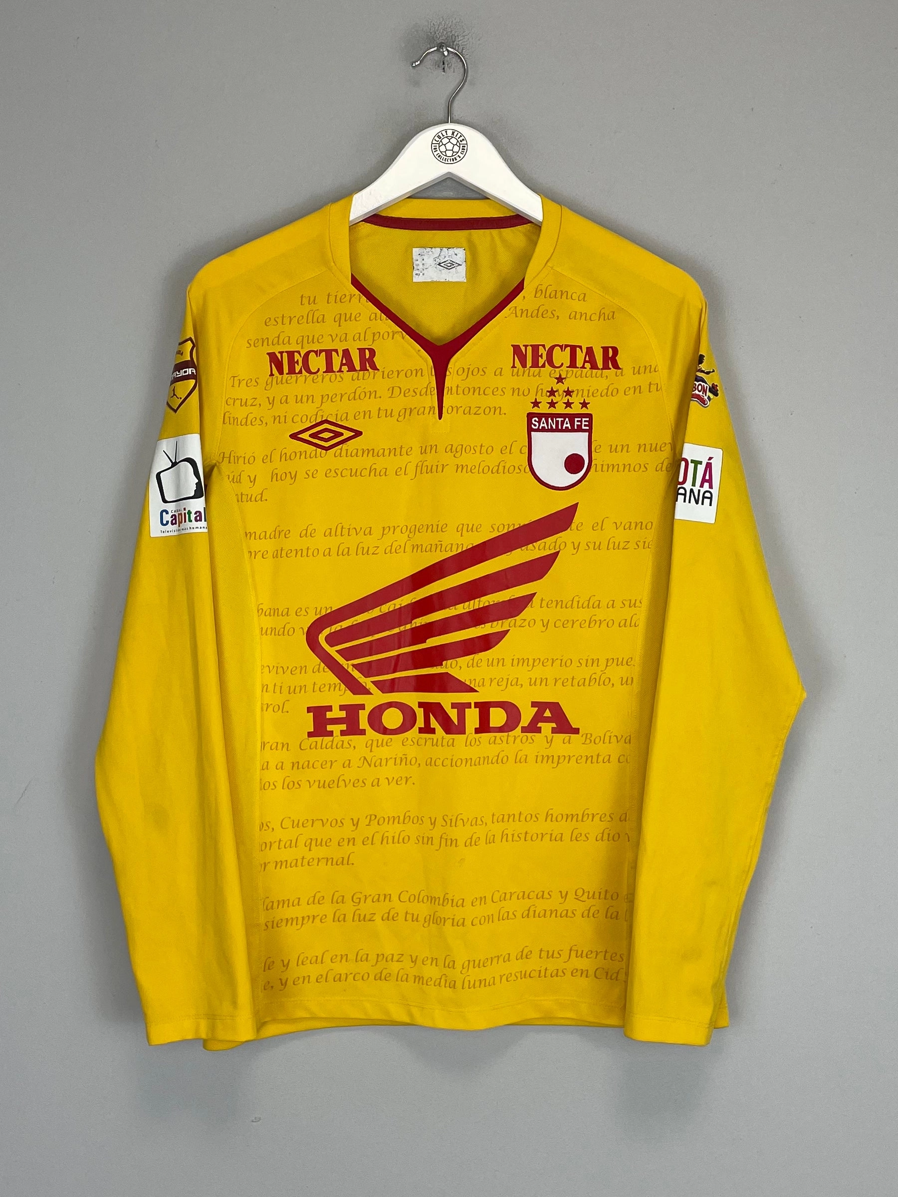 2013 INDEPENDIENTE SANTA FE L/S THIRD SHIRT (M) UMBRO UV Protective Coating