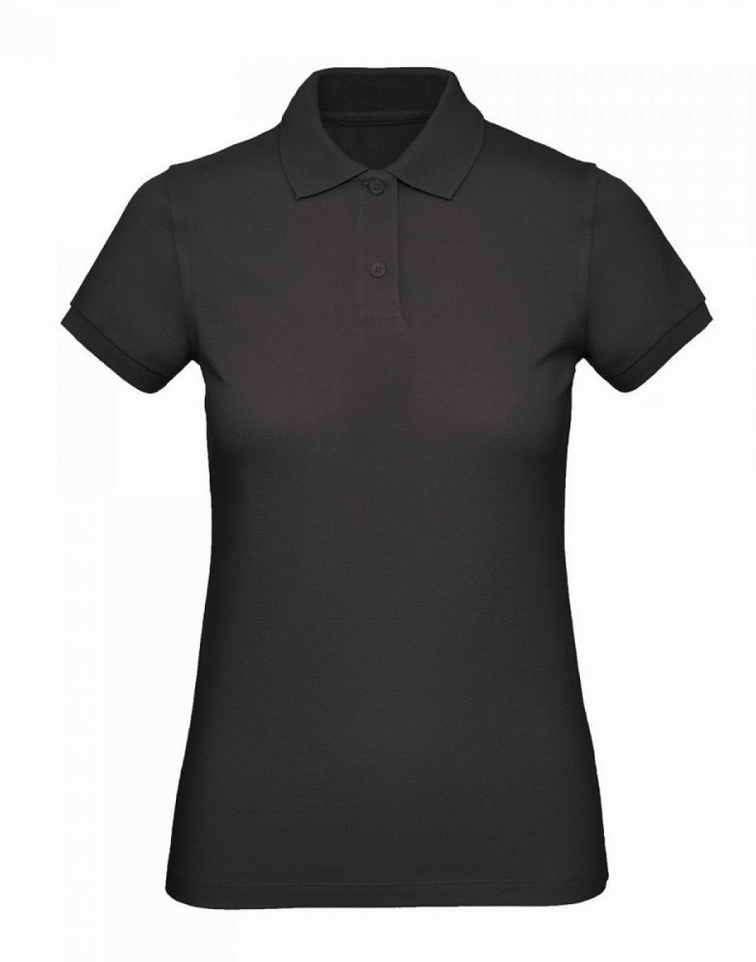 Cool Design Smart Fit Ladies Inspire Organic Polo | BLACK