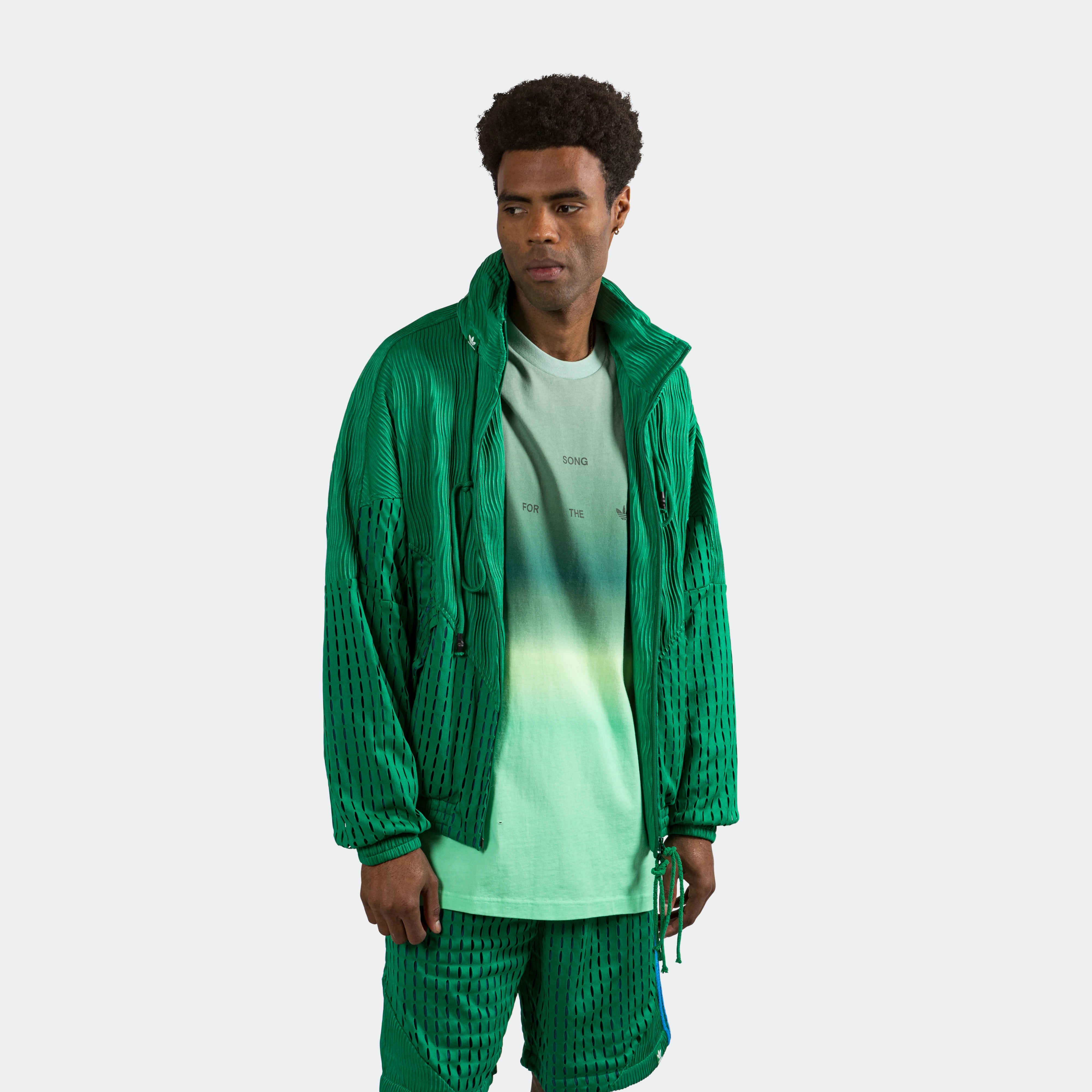 Full Zip Closure Cool Tone SFTM Jacket - Bright Green