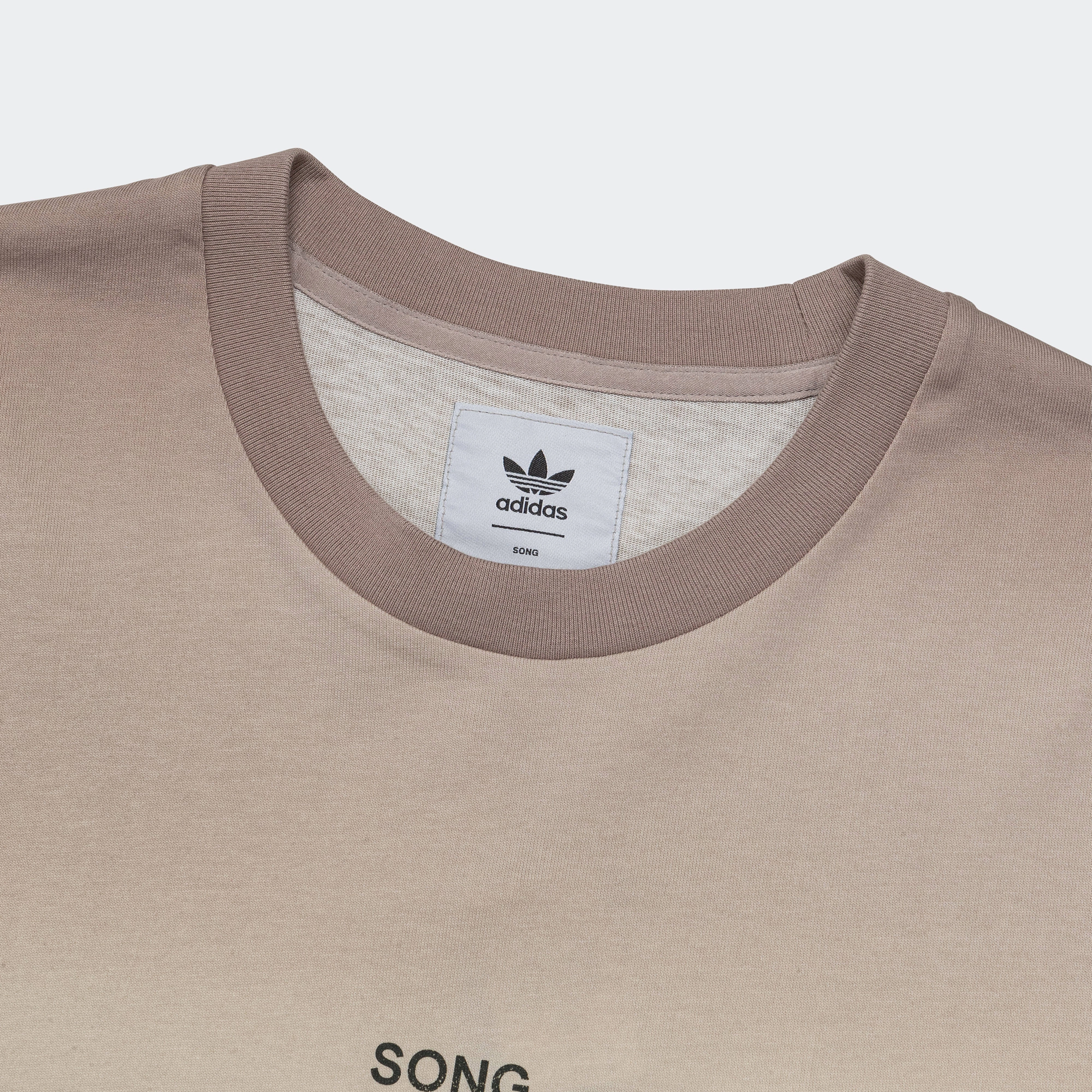 No Fade Technology RibbedNeckBanding SFTM Tee 1 - Vapor Grey