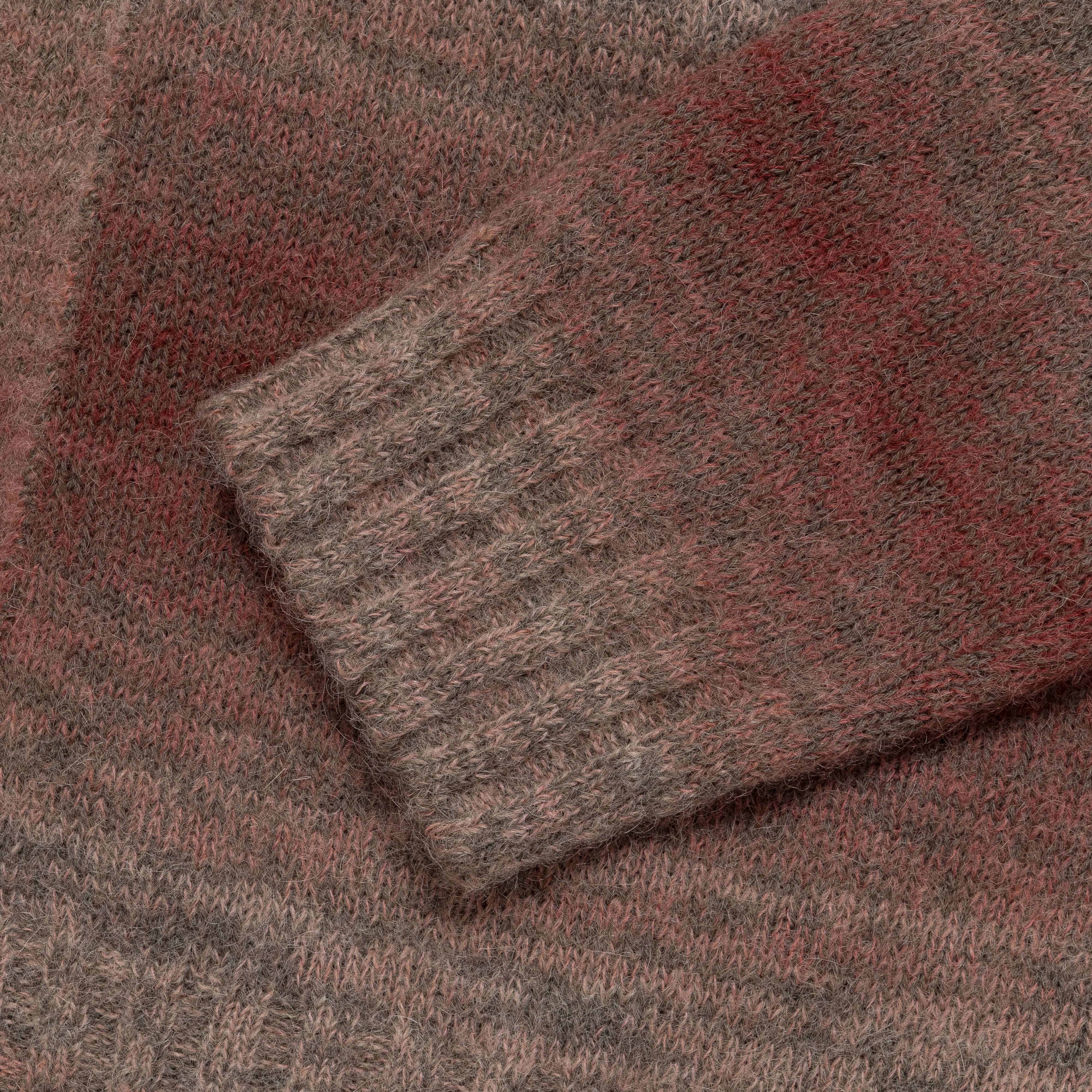 Weatherproof Zipper Erik Space Dye Knit Jacket - Blood Orange