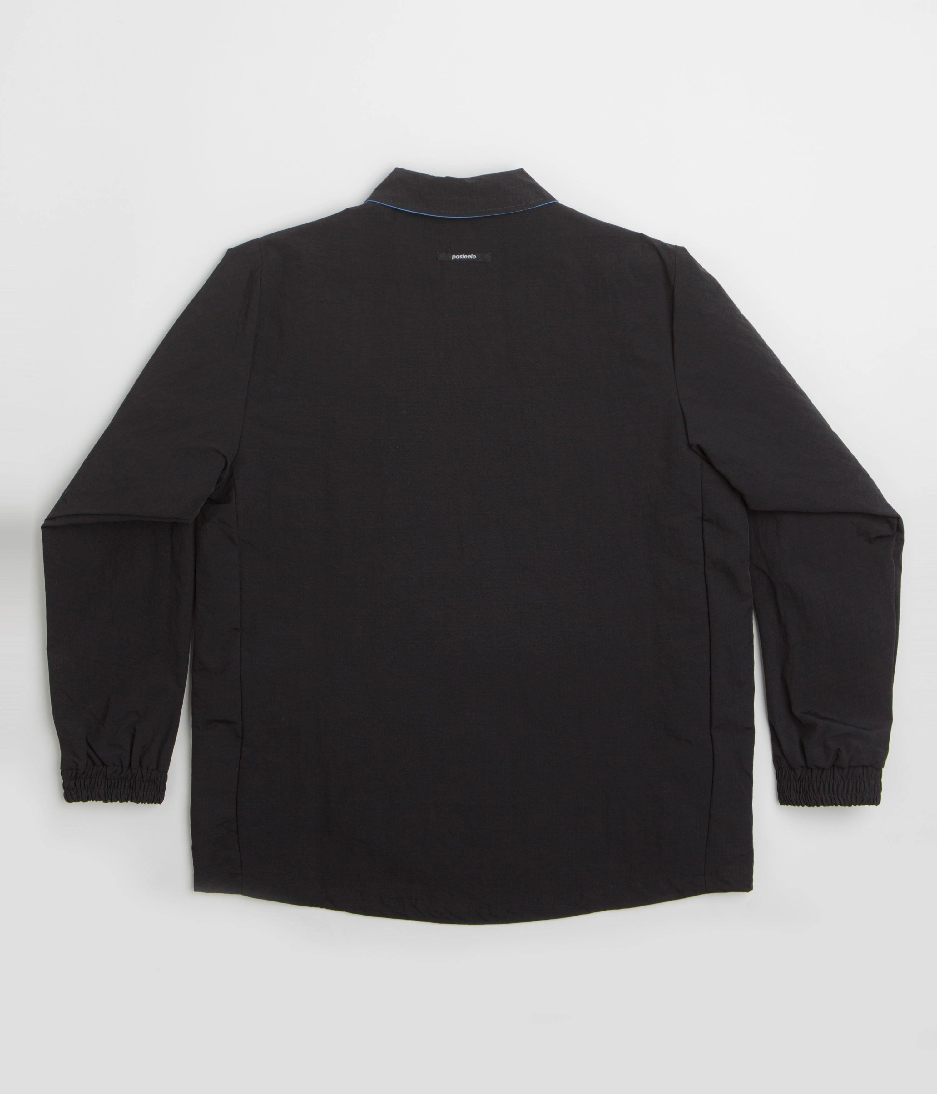 Storm Gear Stretch Knit Fabric Pasteelo P Steelo Coach Jacket - Black