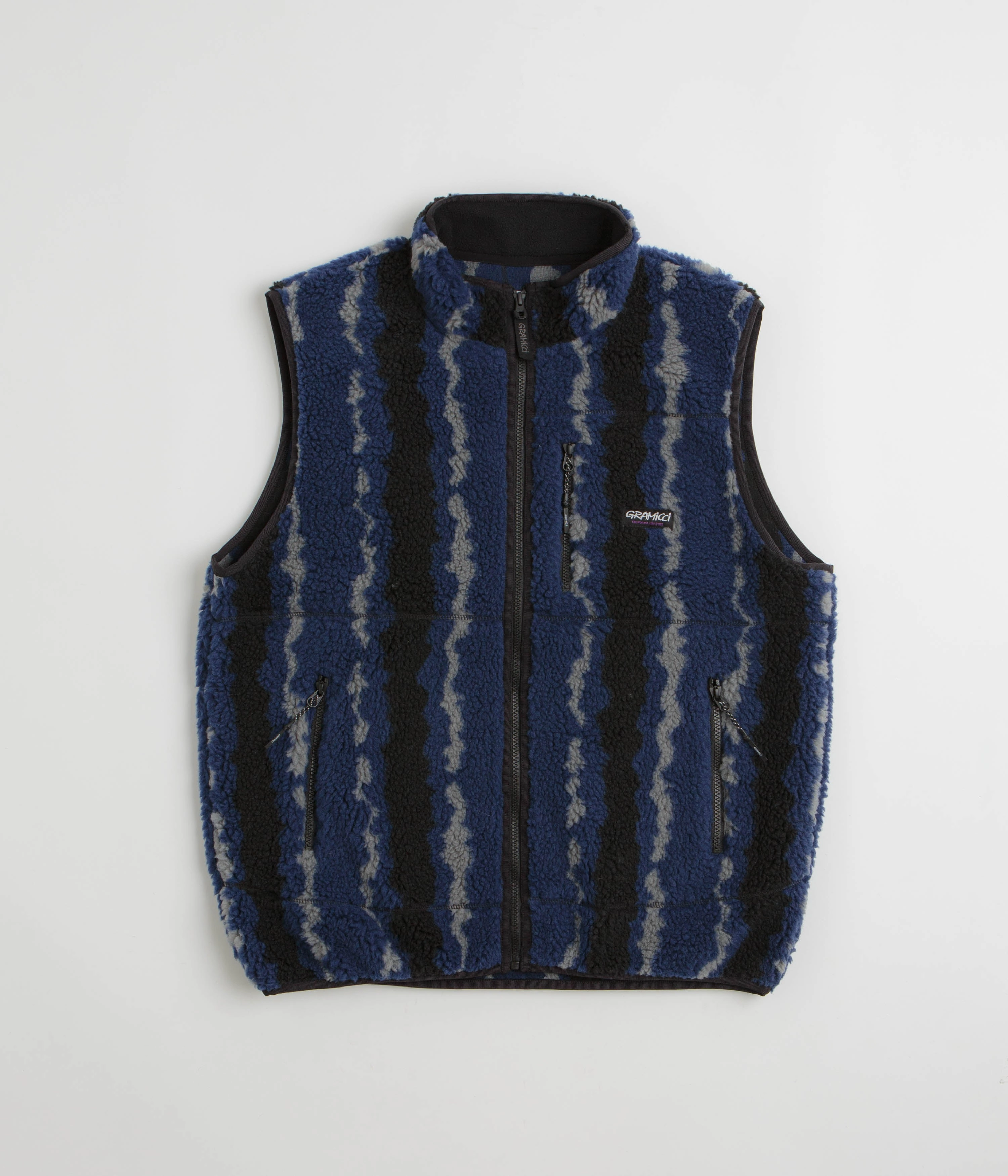 Gramicci Sherpa Vest - Navy Ripple Prom