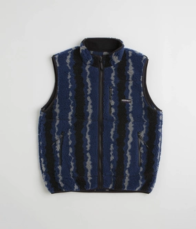 Gramicci Sherpa Vest - Navy Ripple Prom