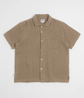 Obey Horace Short Sleeve Shirt - Unbleached Multi Indoor Comfort