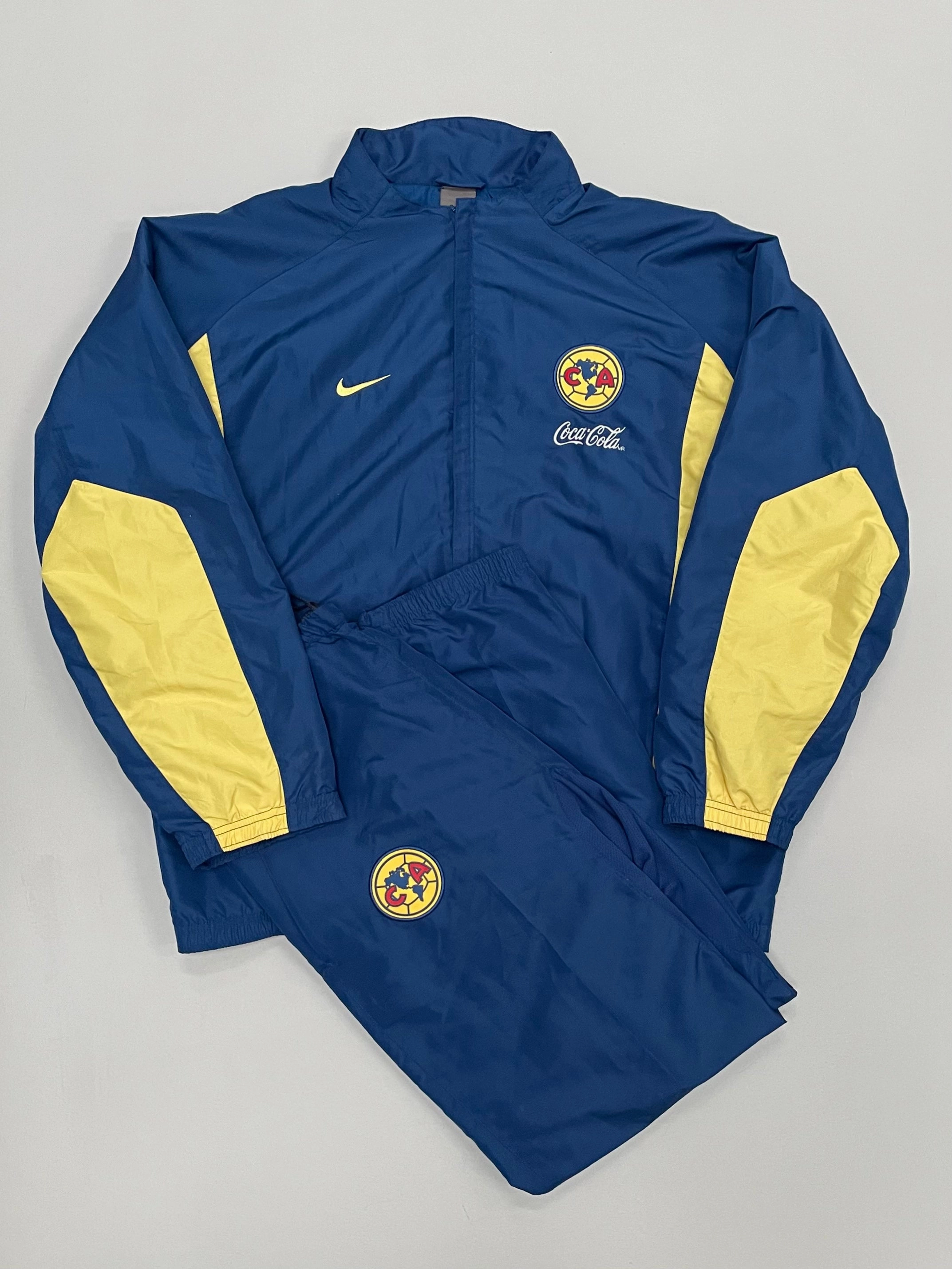 2004/05 CLUB AMERICA FULL TRACKSUIT (L) NIKE Rubberized Cuffs loop
