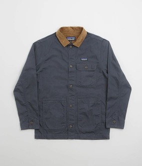 Patagonia Point Reyes Canvas Jacket - Smolder Blue Mesh Backed Hood