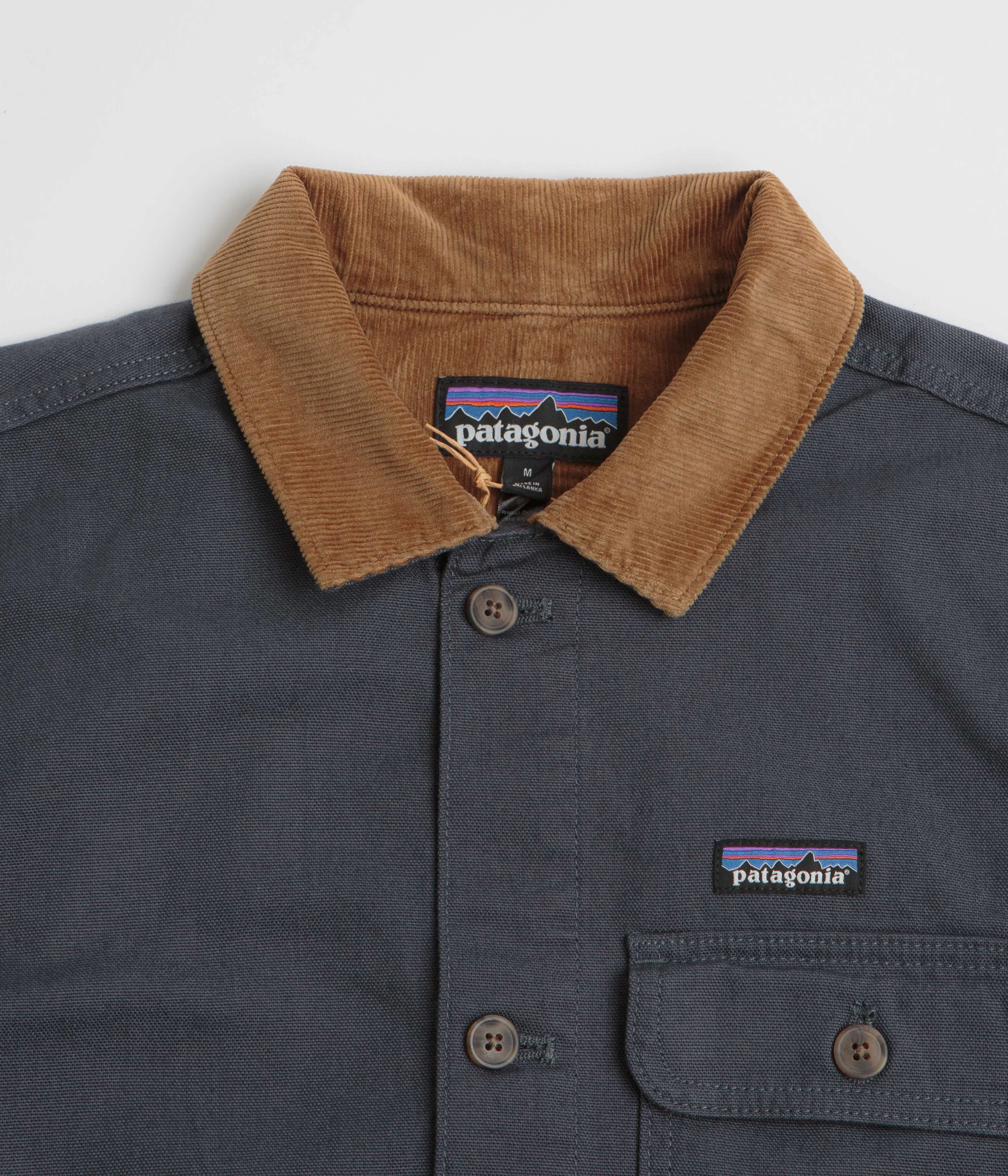 Patagonia Point Reyes Canvas Jacket - Smolder Blue Shock Absorbent Padding popular in Asia
