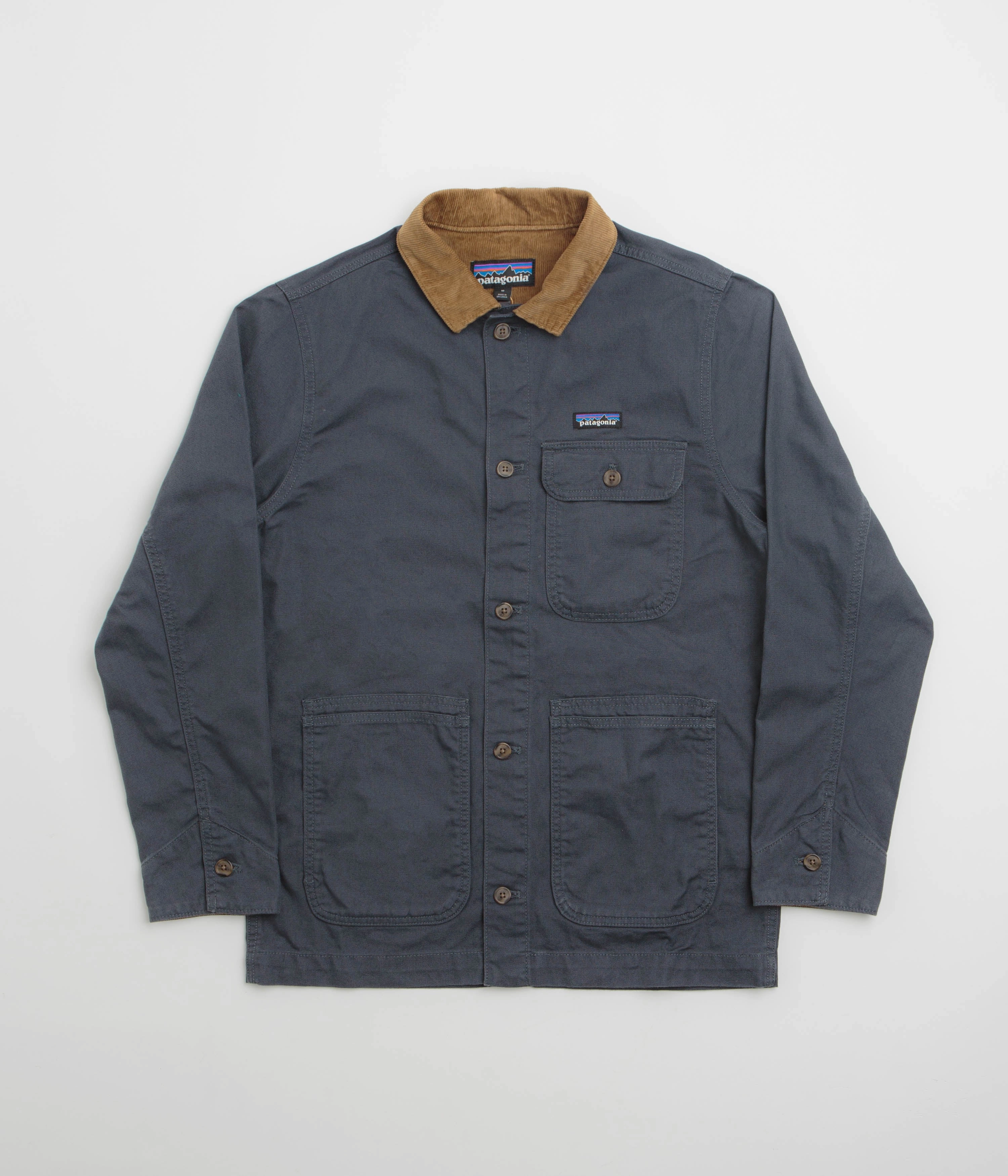 Patagonia Point Reyes Canvas Jacket - Smolder Blue Mesh Backed Hood