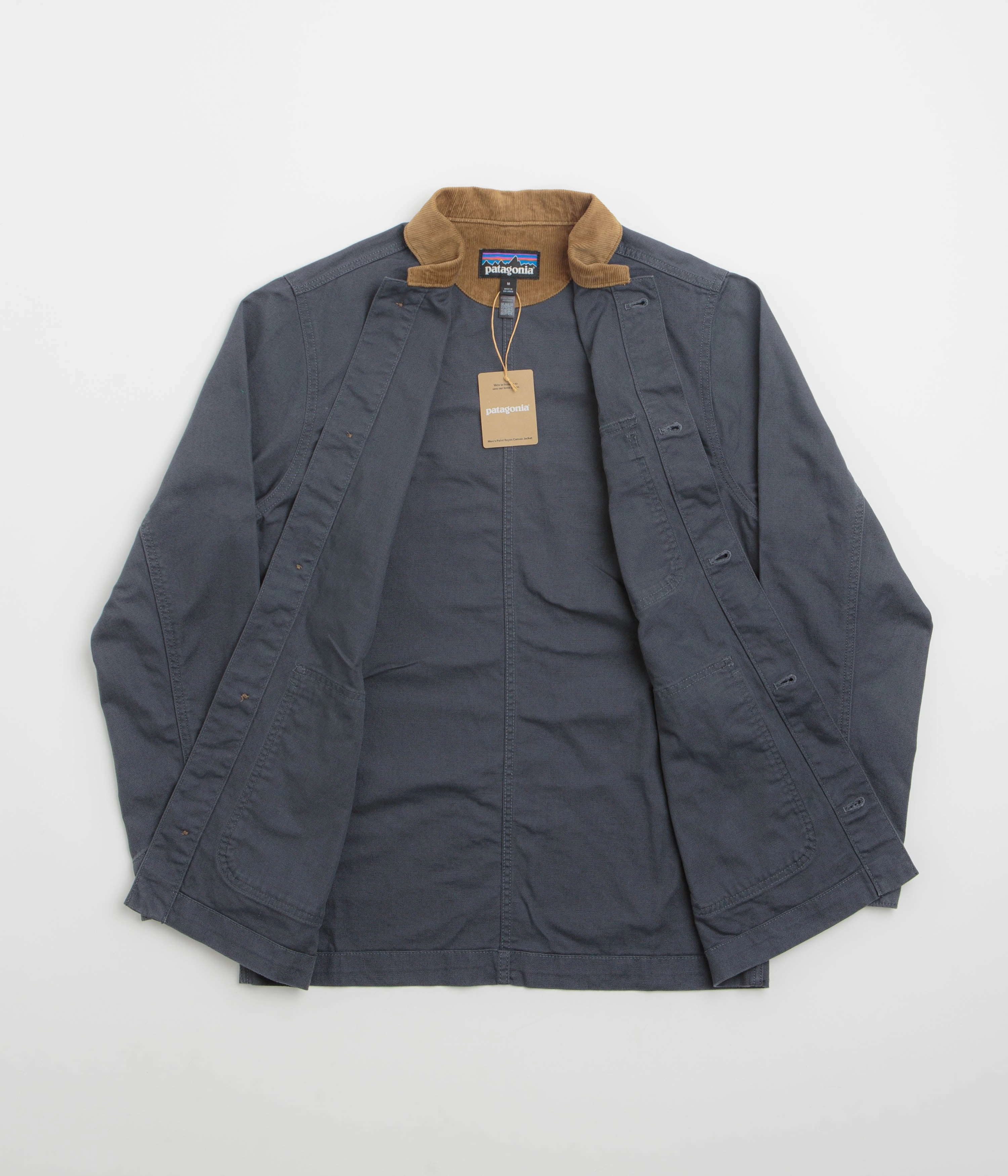 Chilly Days Patagonia Point Reyes Canvas Jacket - Smolder Blue