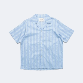 Urban Wear Short Sleeve Camp Collar - Blue Ombre