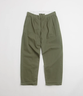 Service Works Drill Part Timer Pants - Olive ElasticCuffs