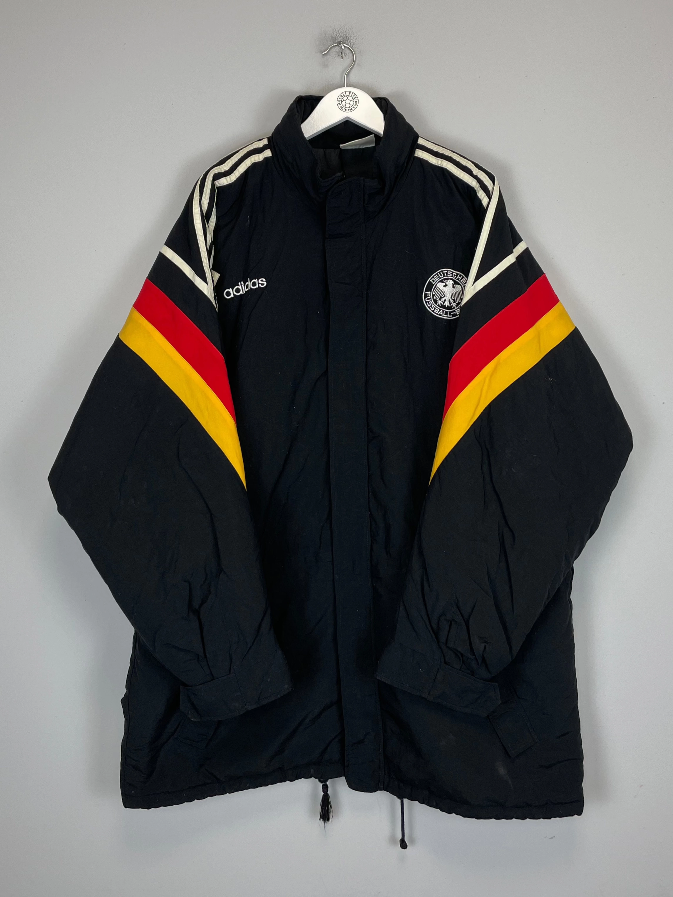 1992/94 GERMANY BENCH COAT (XL) ADIDAS Tennis Court Reinforced Knee Panels