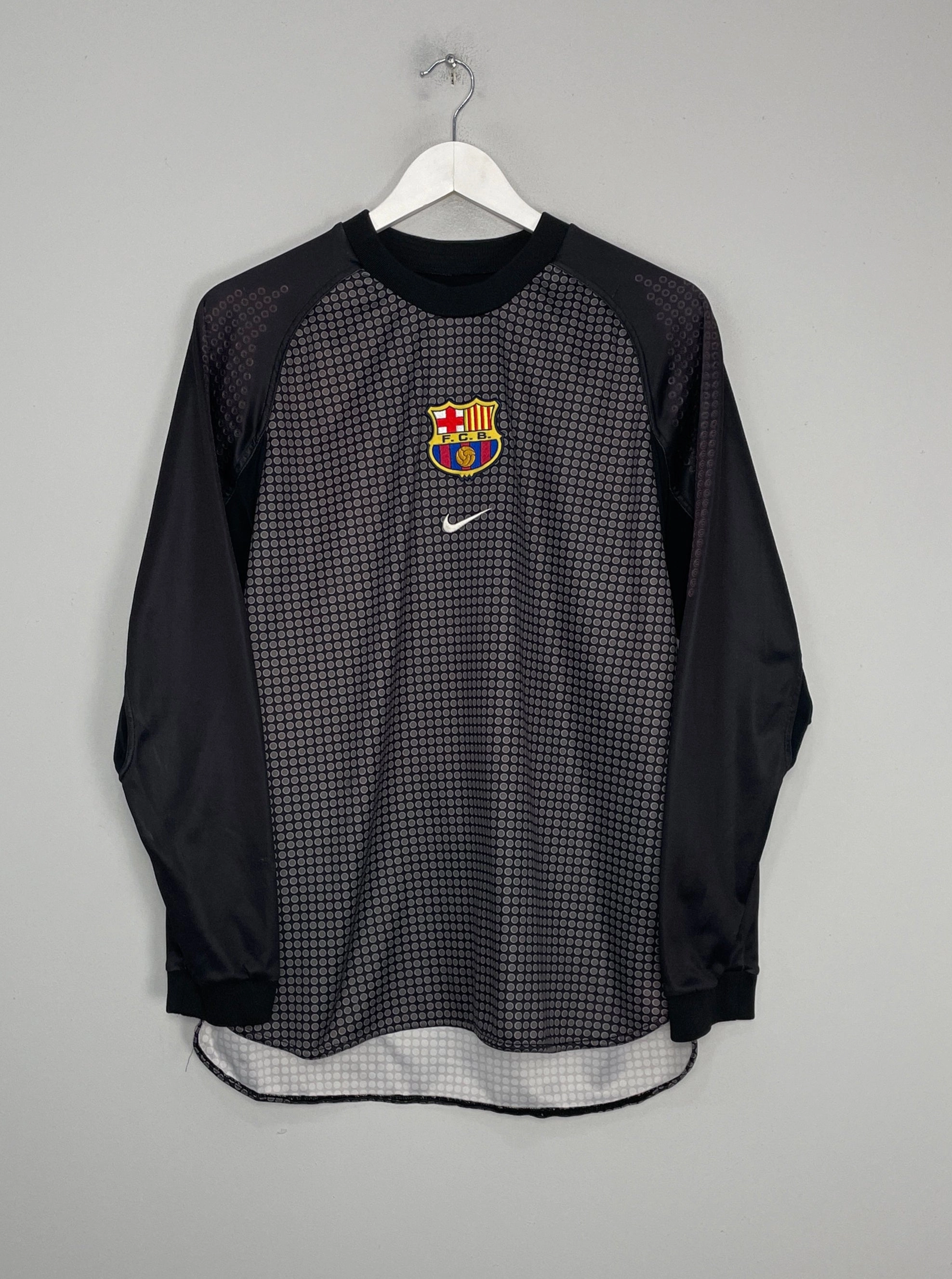 2000/01 BARCELONA GK SHIRT (L) NIKE Zero Chafe Technology Reflective Safety Trim