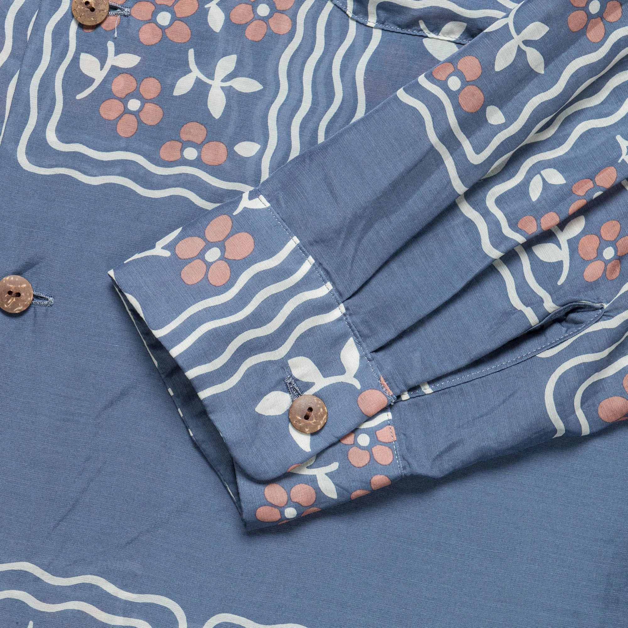 Silk Rayon COOKIE WRANGLE Collar Shirt - Blue Checkered Look High-End Fashion