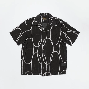 Silk Rayon PEARL-KATABIRA Aloha - Black Neutral Tones