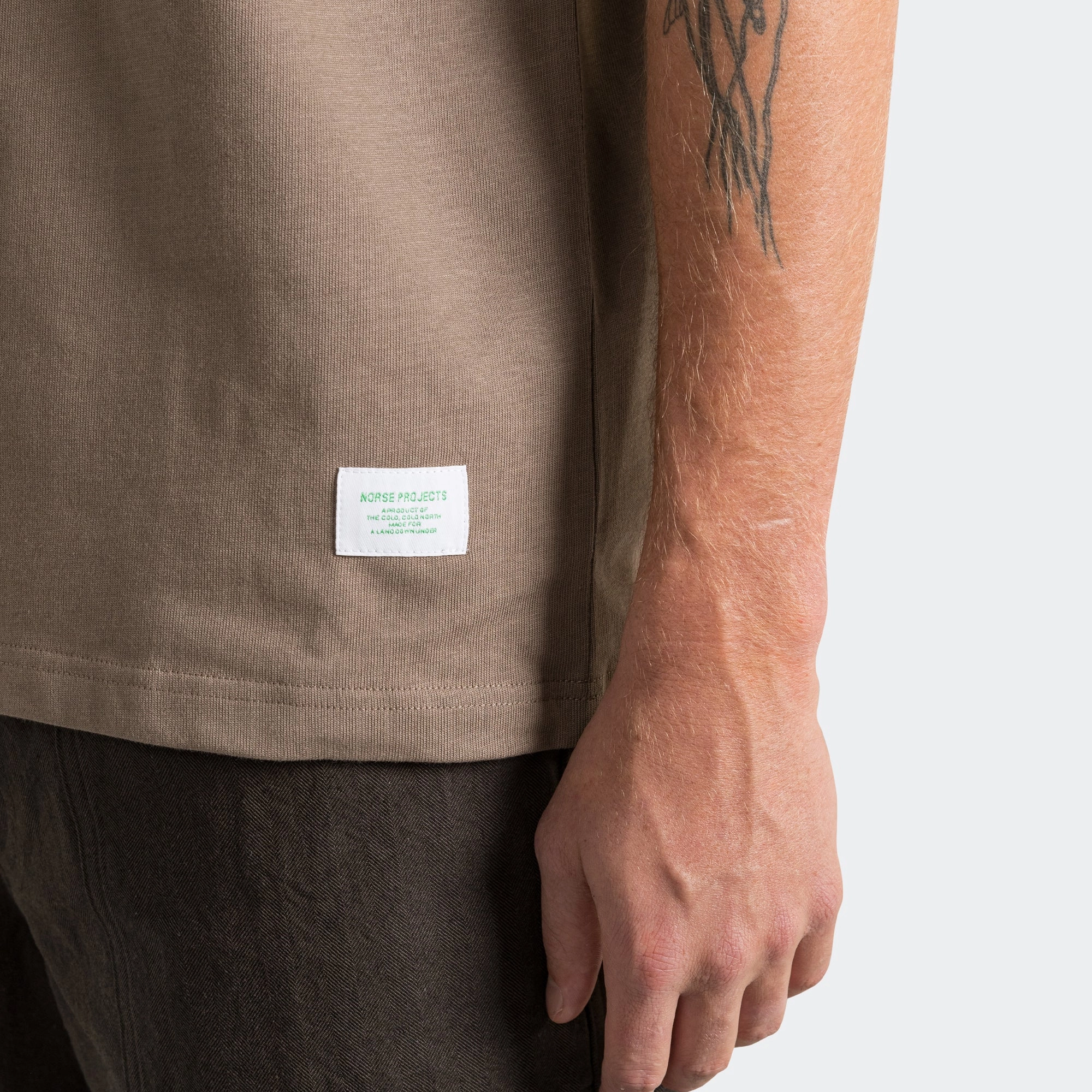 Fit for Any Season Thermal Regulation Layer Simon Heavy T-Shirt x UP THERE - Walnut