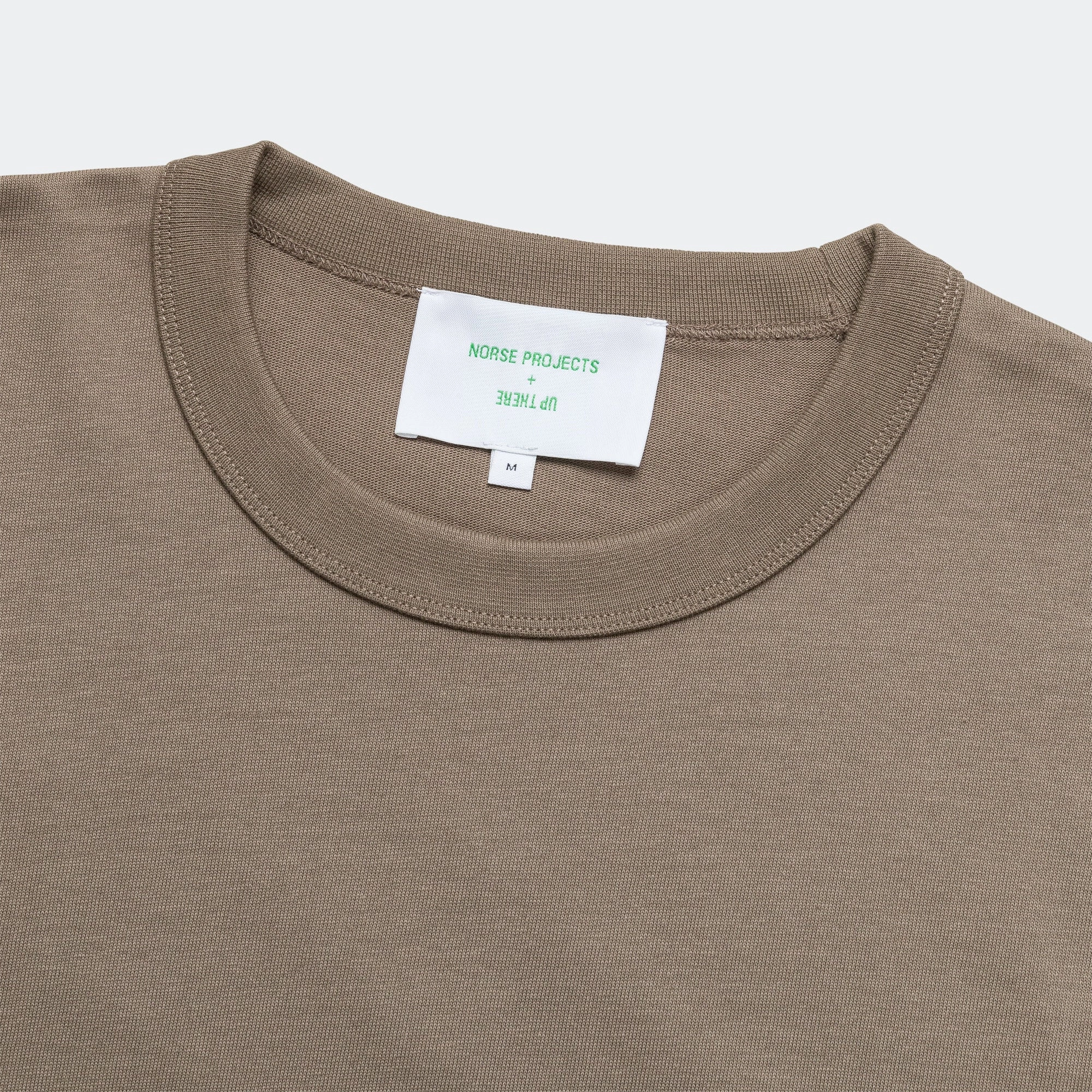 Simon Heavy T-Shirt x UP THERE - Walnut Microfiber Blend Collared formality