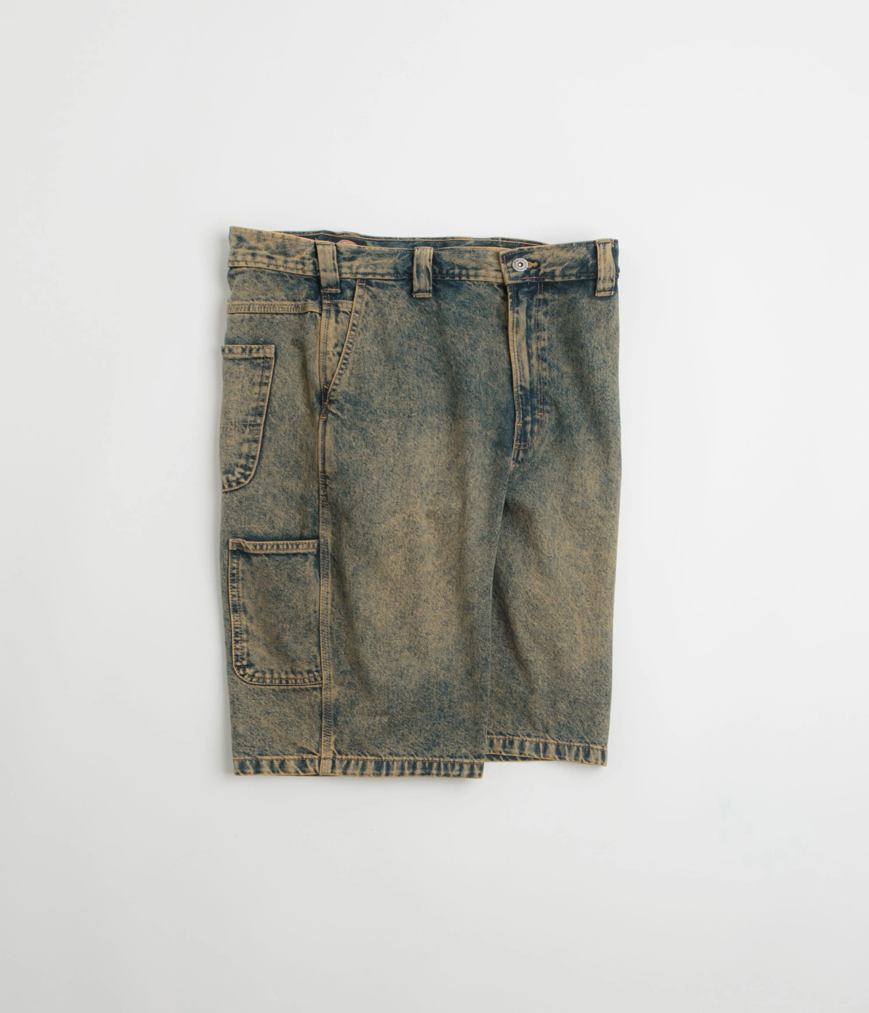 Dickies Madison Denim Shorts - Yellow Fade Indigo AntiSnagTechnology