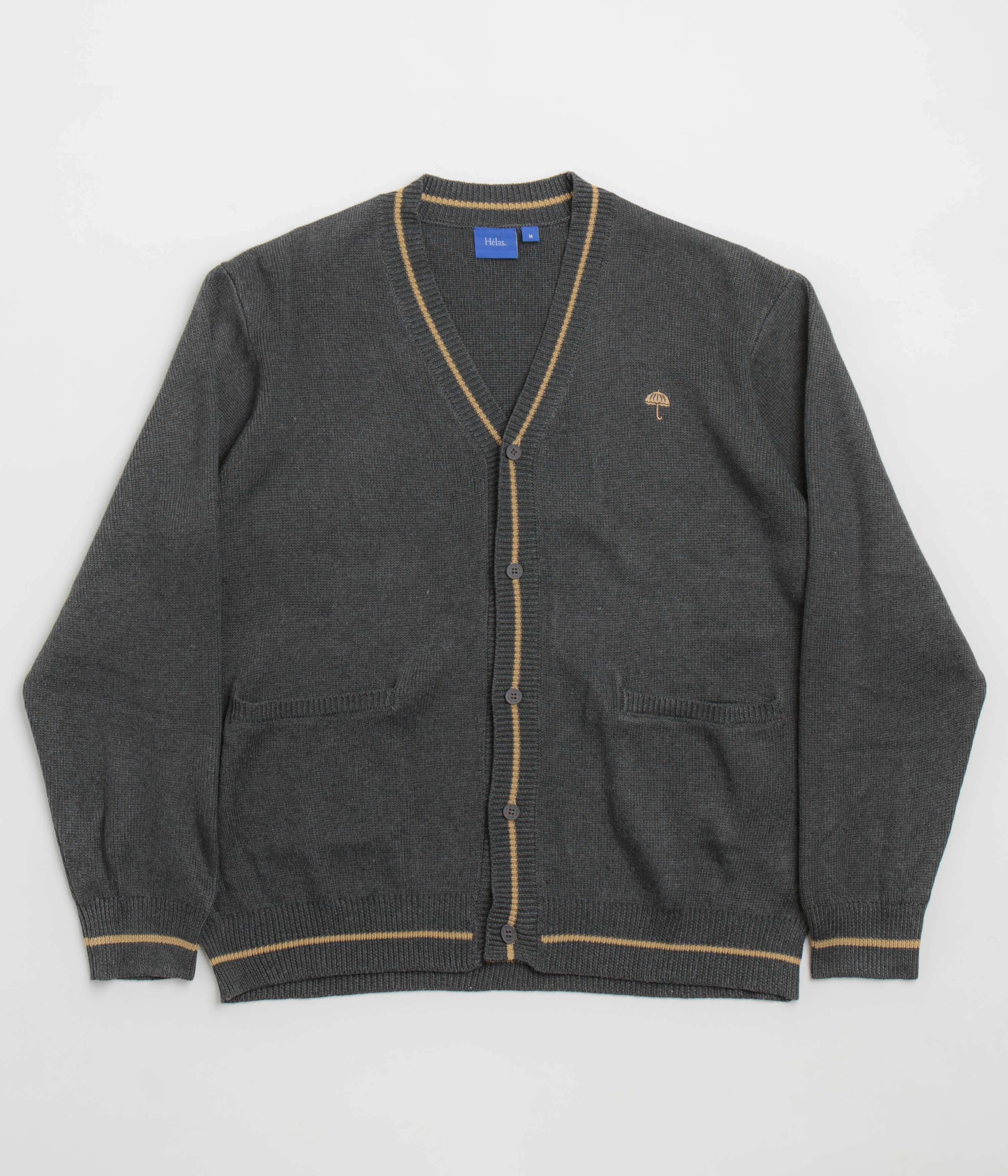 Layer Bold keychain accents Helas Classmate Cardigan - Grey