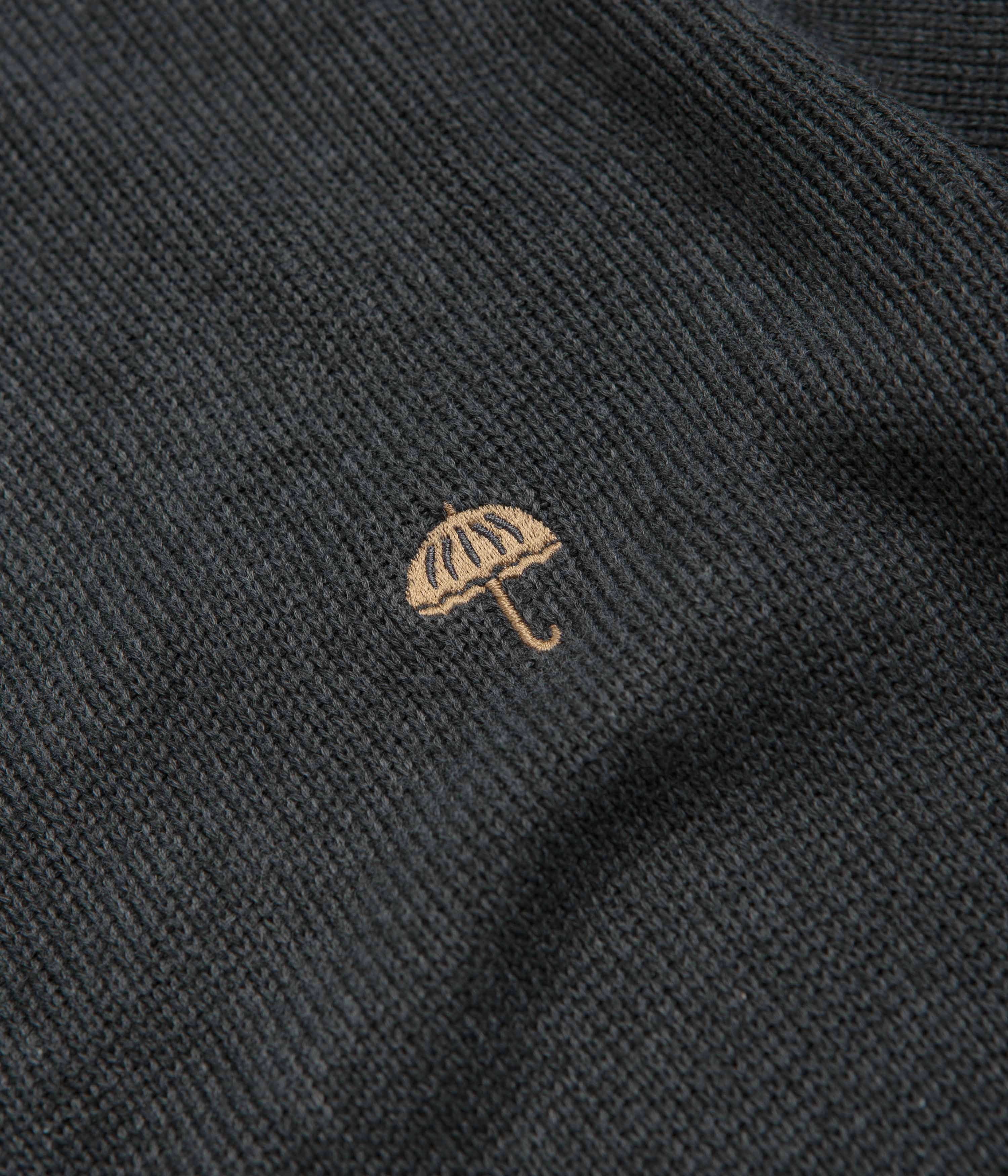 Helas Classmate Cardigan - Grey Muscular Frame loop accents