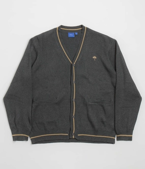 Layer Bold keychain accents Helas Classmate Cardigan - Grey