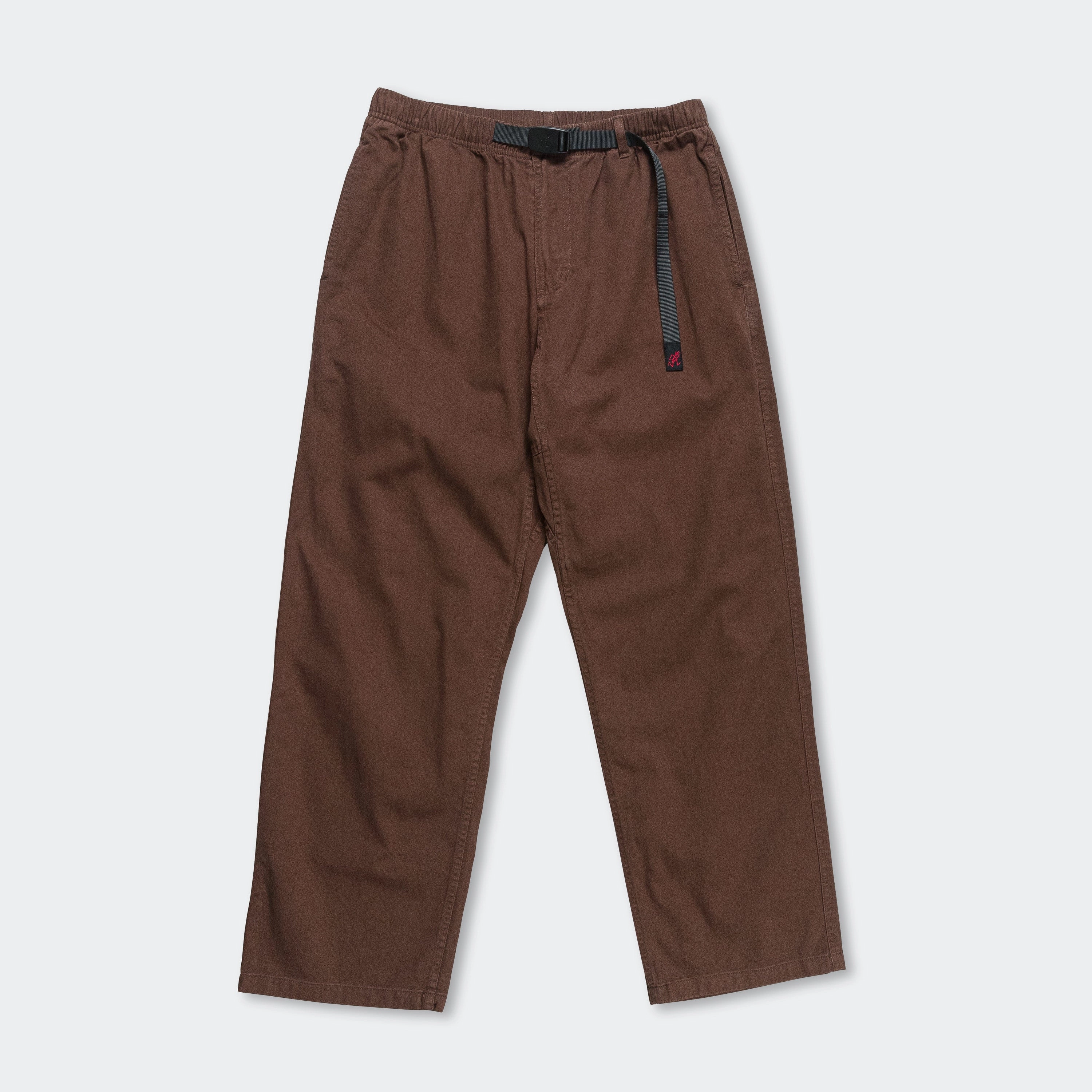 Gramicci Pant Straight Fit - Tobacco Comfortable Waistband Flexible Gusset