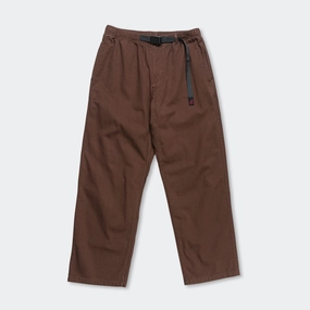 Gramicci Pant Straight Fit - Tobacco Comfortable Waistband Flexible Gusset