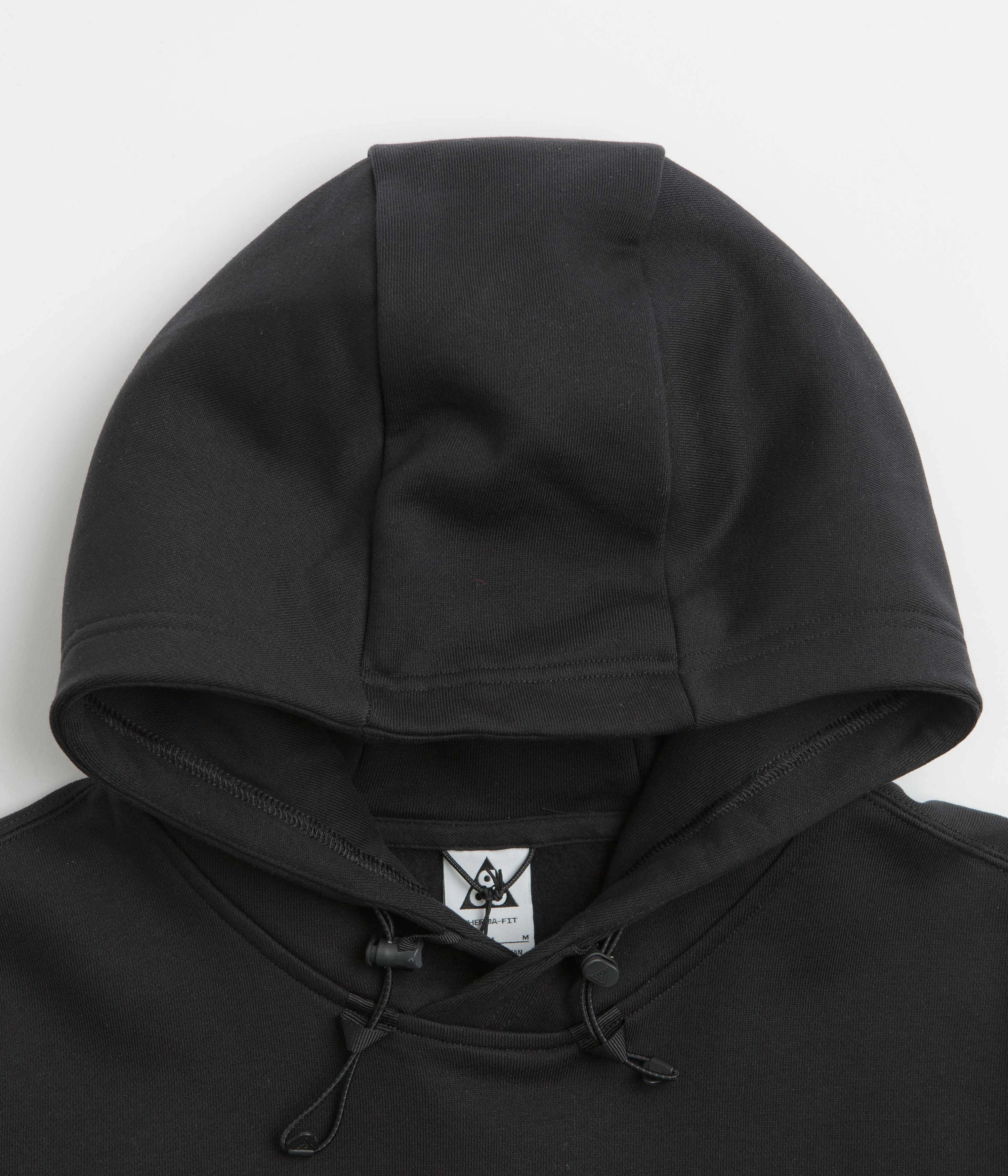 Fashion Vibe High Stretch Elastic Nike ACG Therma-FIT Fleece Hoodie - Black / Anthracite / Summit White